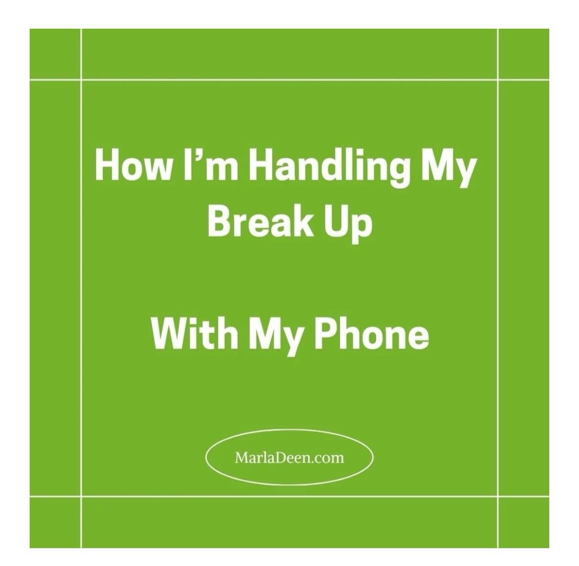 If you have also been trying to break away from your phone, here is the downlow on my February breakup.

I admit I didn&rsquo;t completely unplug and it&rsquo;s not been a clean breakup! 
That being said, I&rsquo;m not giving up and will push forward
