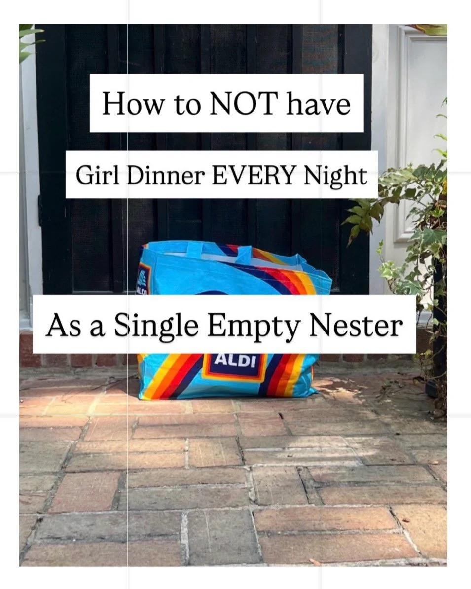 Girl Dinner definitely has a place and it&rsquo;s SO easy as a single Empty Nester to fall back on the ease.

I used to be the queen of a snack as a meal, skipping it regularly or having what my friend called a &ldquo;smorgasbord of nothing&rdquo; wh