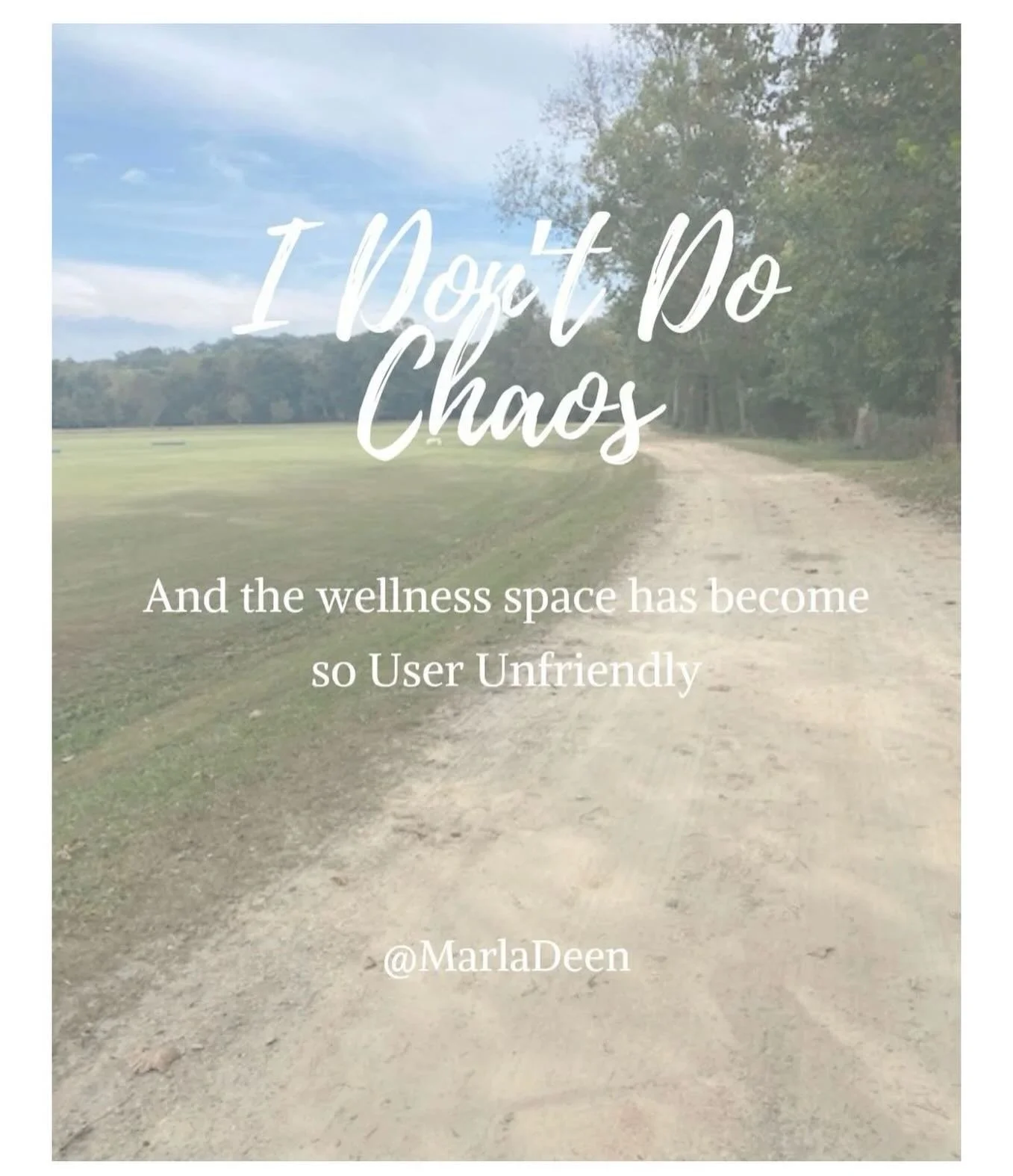 Keeping chaos at bay is always at the top of my &ldquo;To Do&rdquo; list. 

I&rsquo;ve been cutting the chaos of the wellness space lately- and actually feel better than ever!  In my quest to continue not doing chaos, if this  is up your alley, here&