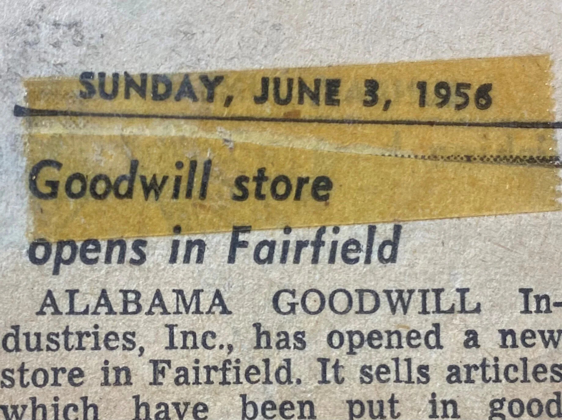 History — Alabama Goodwill Industries