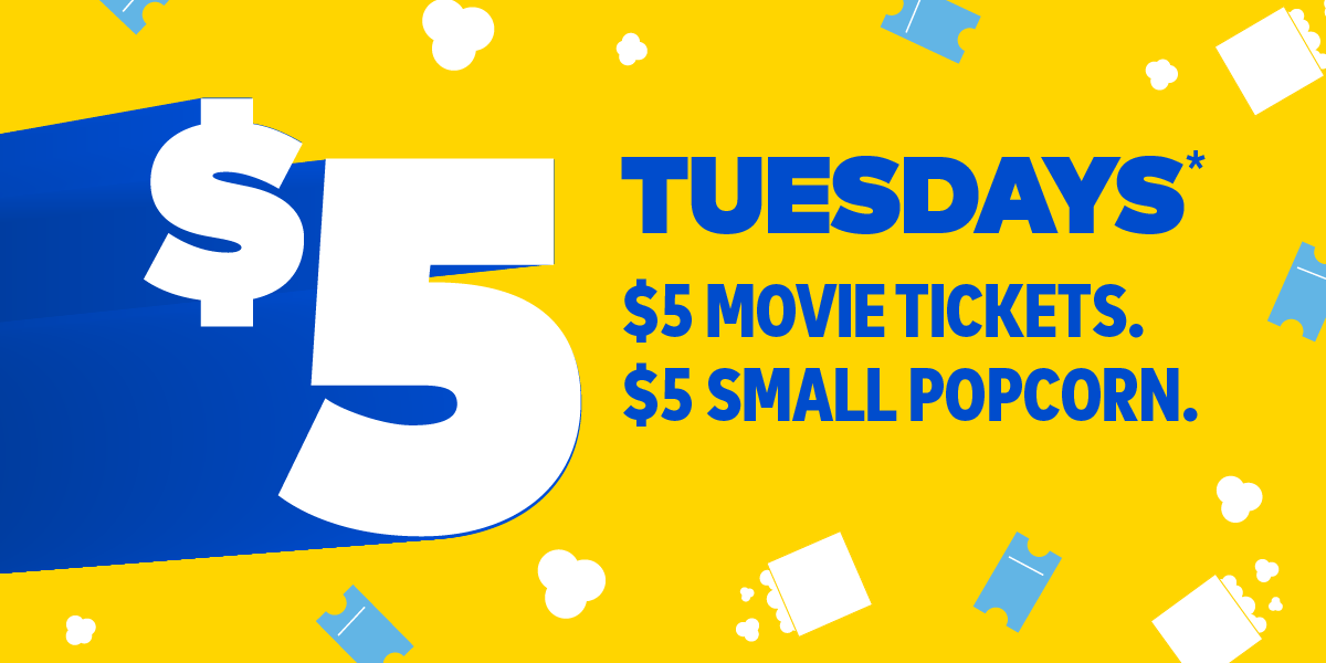 Get $5 Movie Tickets Every Tuesday in February at Cineplex (and $5 Popcorn)