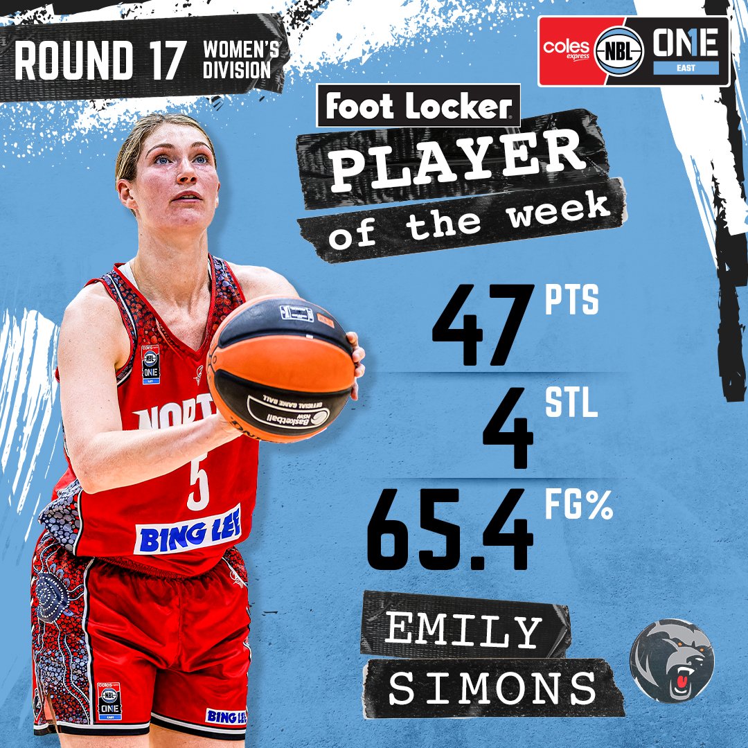NBL1 EAST PLAYER OF THE WEEK | EMILY SIMONS