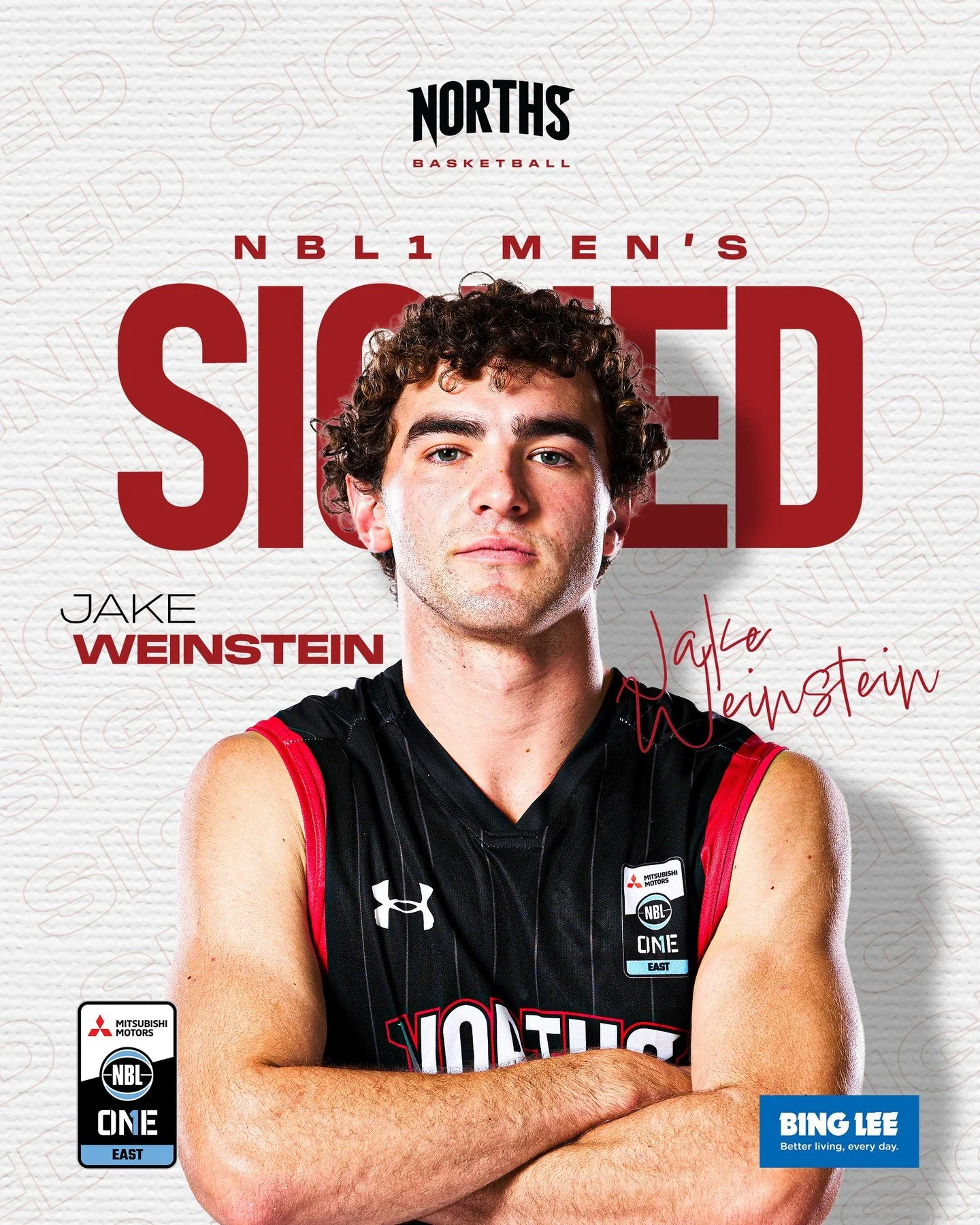 FOR HEAVEN&rsquo;S JAKE&hellip; HE&rsquo;S BACK 🐻🔥 ✍️⁠
⁠
We are excited to announce the re-signing of Jake Weinstein for the upcoming NBL1 season 🐻🔴⚫️⁠
⁠
Jake returns for another year in black and red after a strong 2025 campaign, where he contin