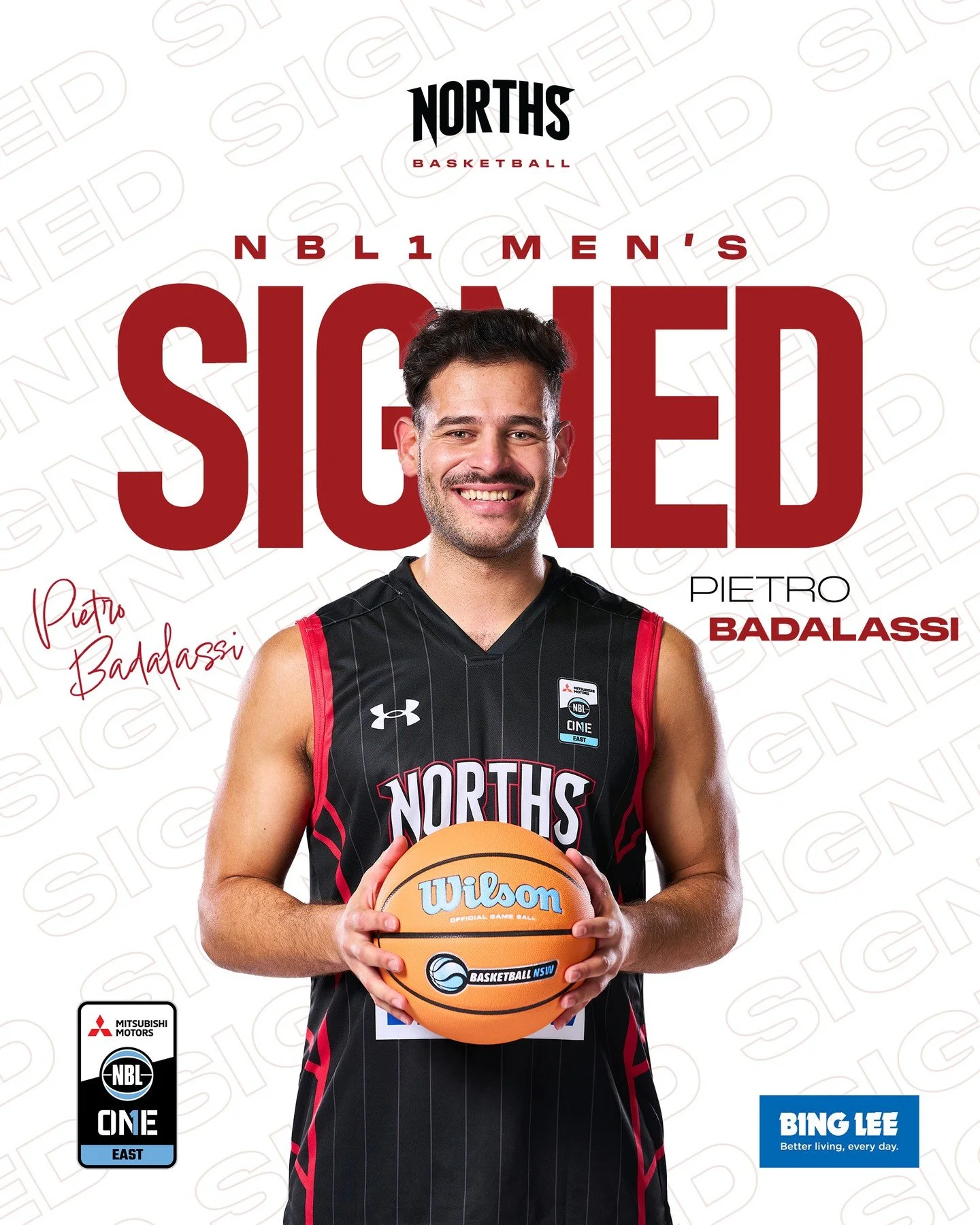 NBL1 MEN SIGNING | PIETRO BADALASSI ✍️🐻⁠
⁠
The Bing Lee Norths Bears are proud to announce the return of Pietro Badalassi, locking in one of our true veterans and leaders for the 2026 season.⁠
⁠
Since arriving in 2024, Pietro has been a pillar for t