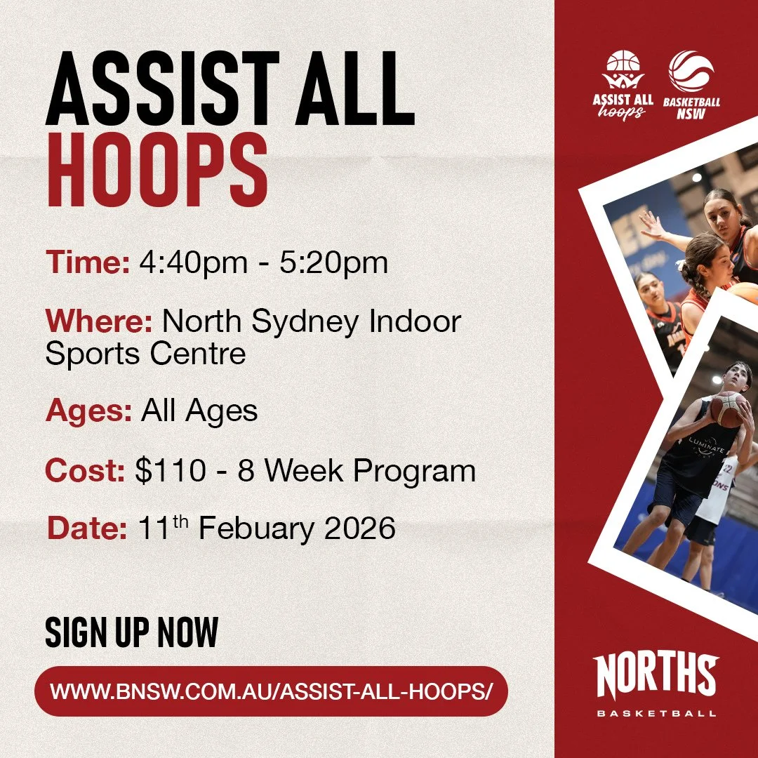🏀✨ All Abilities Basketball is back at Norths! ✨🏀⁠
⁠
Starting Wednesday, 11th February, join us for 8 weeks of fun, skill-building, and inclusive hoops!⁠
⁠
🕓 Every Wednesday | 4:40 &ndash; 5:20pm⁠
⁠
👥 All ages welcome⁠
⁠
Come play, learn, and be 