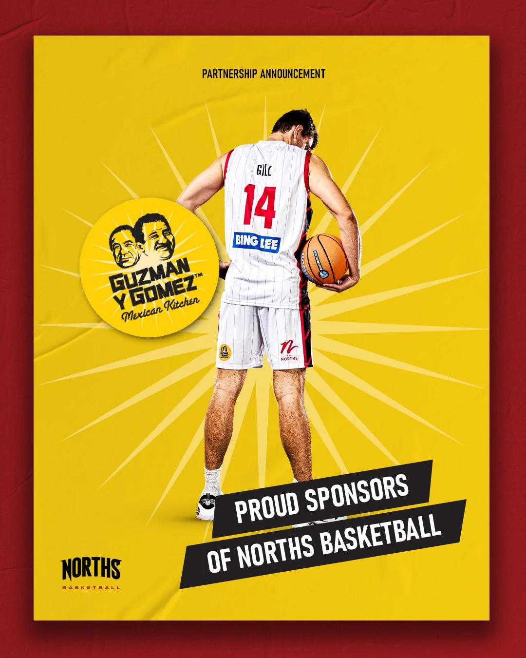 Nacho average partnership&hellip; 🌯🔥⁠
⁠
We&rsquo;re excited to have @guzmanygomezback on board as proud sponsors of Norths Basketball for 2026! 🏀💛⁠
⁠
For sure to bring the heat this year and continue to fuel our athlets and community!! We&rsquo;r