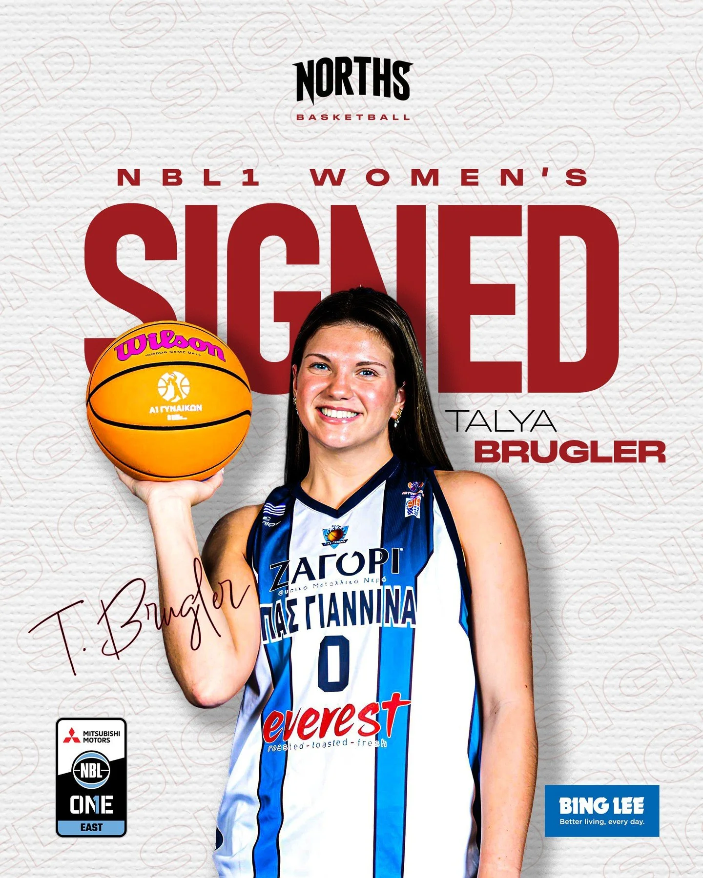 LOCKED IN 🔒 TALYA BRUGLER IS A BEAR 🐻🔥⁠
⁠
A 6&rsquo;1" forward fresh off her professional stint with PAS Giannina WBC 🇬🇷, and a standout from Saint Joseph's University, Talya arrives with one of the most decorated careers in program history