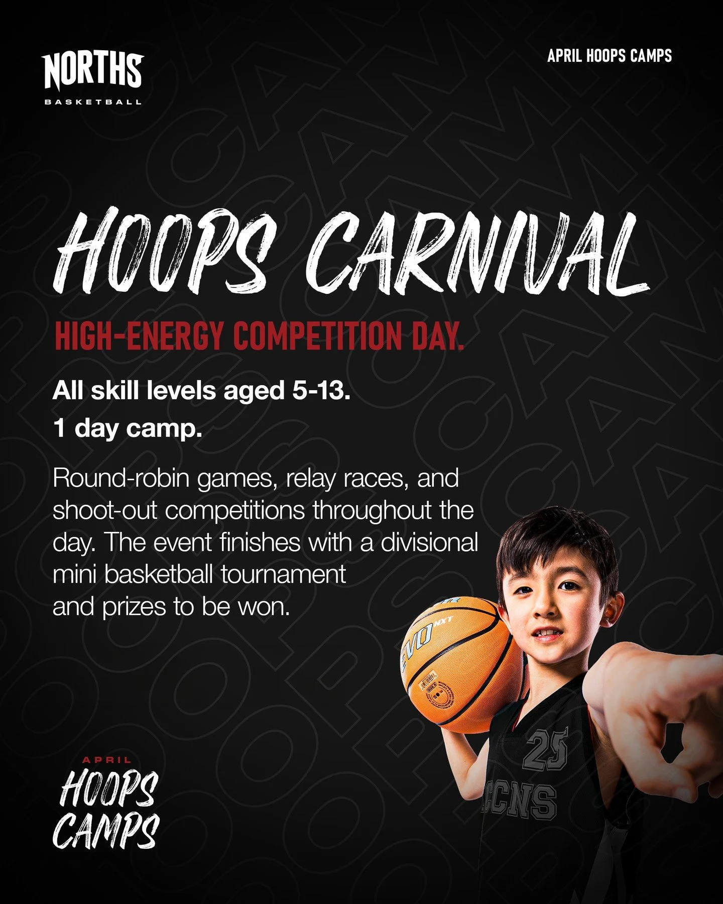 Games. Races. Shoot-outs. Prizes. 🔥⁠
⁠
The Hoops Carnival is one action-packed day your kids won't stop talking about. Open to all skill levels aged 5&ndash;13 these April school holidays.⁠
⁠
Register via the link in our bio! ⁠
⁠
#nsba #northsydney 