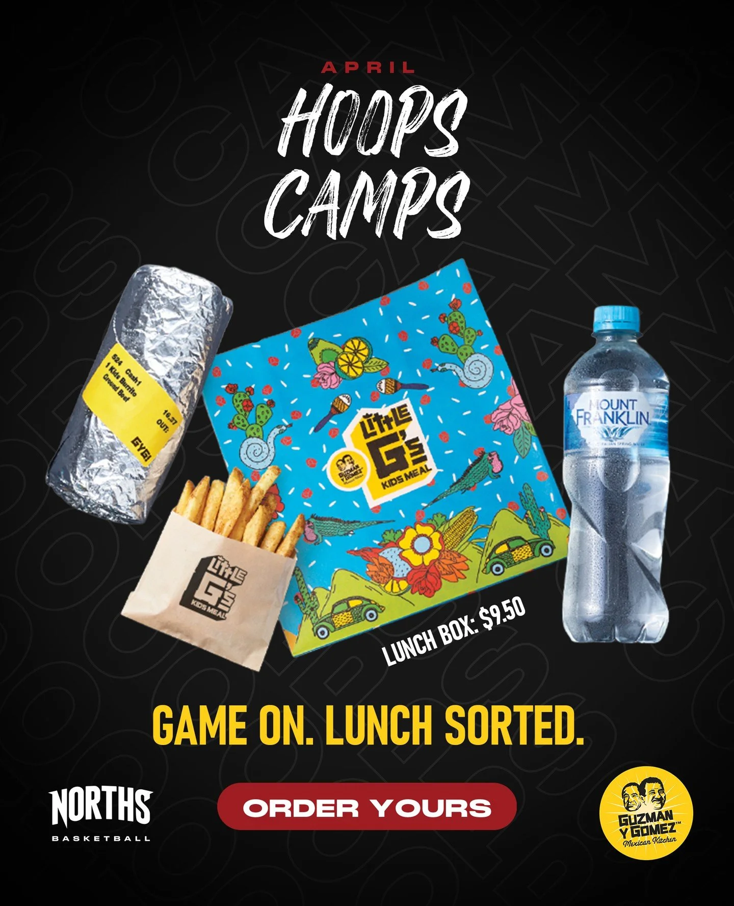 Lunch time is sorted!!! Fast food athletes say yes to 🌯🏀⁠
⁠
No holiday camp is complete without the perfect lunch  and this time, we&rsquo;ve got you covered 🔥⁠
⁠
No need to stress over packing lunch&hellip; you can now add a GYG lunchbox for your