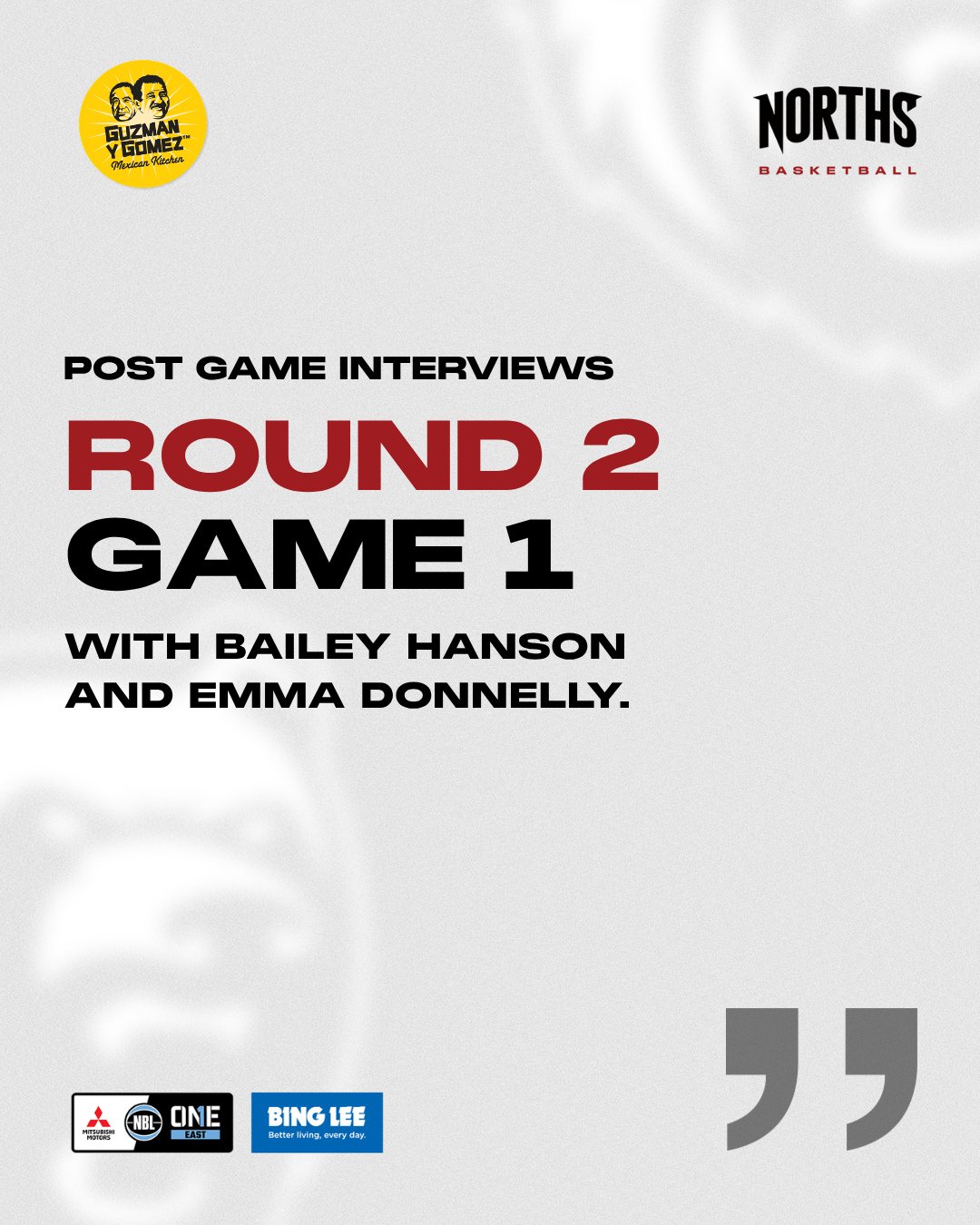 🗣️"Good effort by the boys today putting in a really good performance." ❤️ - Bailey Hanson⁠
⁠
🗣️"We like a win on the home court. First game. That&rsquo;s always what you want to do." - Emma Donnelly⁠
⁠
Bails and Donners reflect