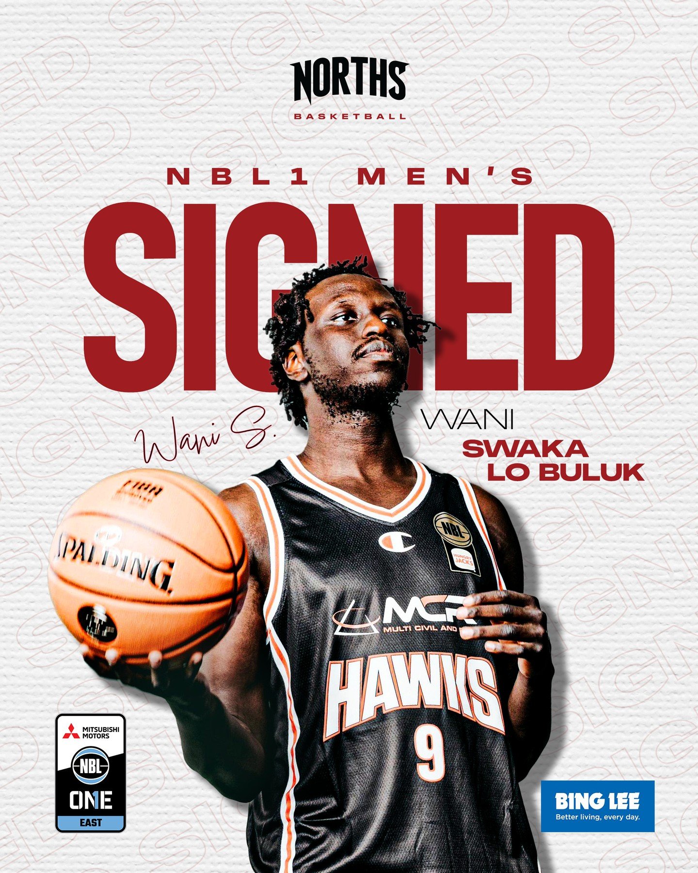 Four-time NBL champion Wani Swaka Lo Buluk is a Bear.🐻⁠
⁠
Wani joins Norths for the remainder of the 2026 NBL1 East season, bringing championship experience, defensive toughness and serious versatility to a Bears group sitting at 9&ndash;1.🔥⁠
⁠
The