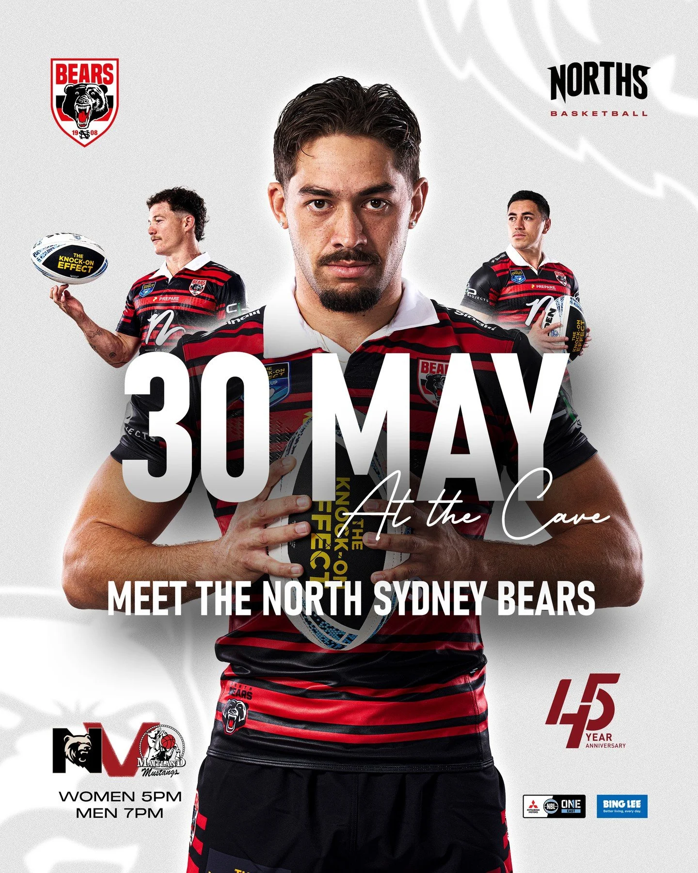 HERITAGE ROUND 🤎🐻⁠
⁠
This weekend is a BIG one at the Bear Cave as we take on Maitland in NBL1 East Heritage Round while also celebrating 45 years of Norths Basketball!⁠
⁠
We&rsquo;ll also be joined by our friends from the North Sydney Rugby League