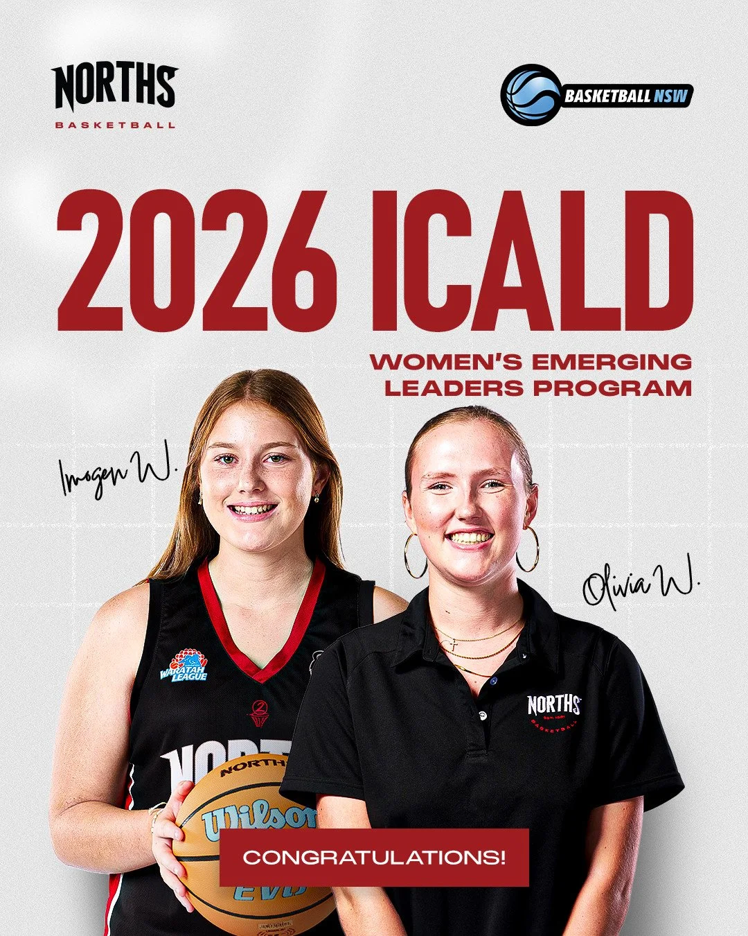 Congratulations to Liv and Immy on being selected for the Basketball NSW ICaLD Women&rsquo;s Emerging Leaders Program! 👏⁠
⁠
A fantastic opportunity to develop their leadership skills, build connections and continue making an impact both on and off t