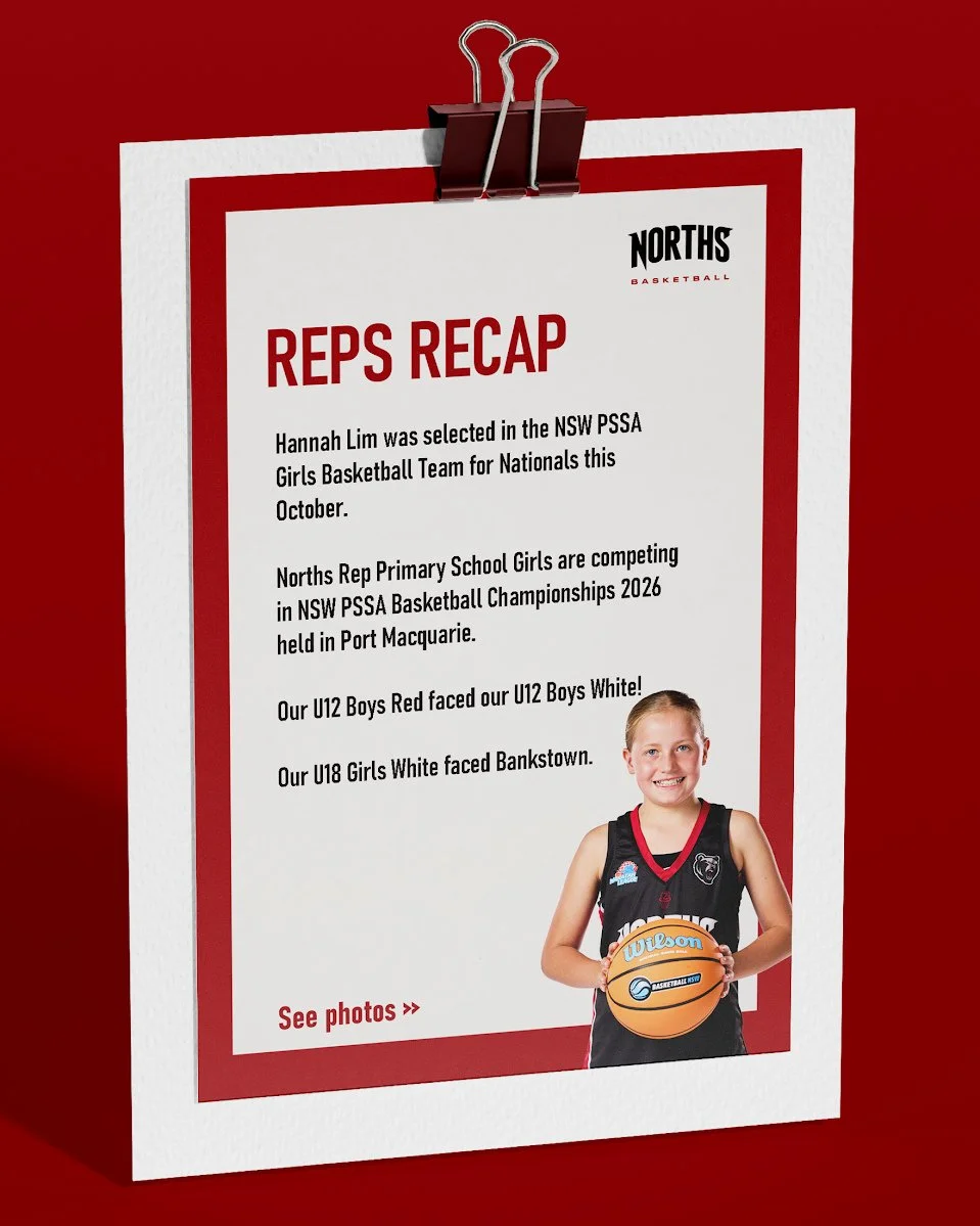 Some great highlights from Norths Reps!⁠
⁠
- Hannah Lim was selected in the NSW PSSA Girls Basketball Team for Nationals this October⁠
⁠
- Norths Rep Primary School Girls are competing in NSW PSSA - Basketball Championships 2026 held in Port Macquari