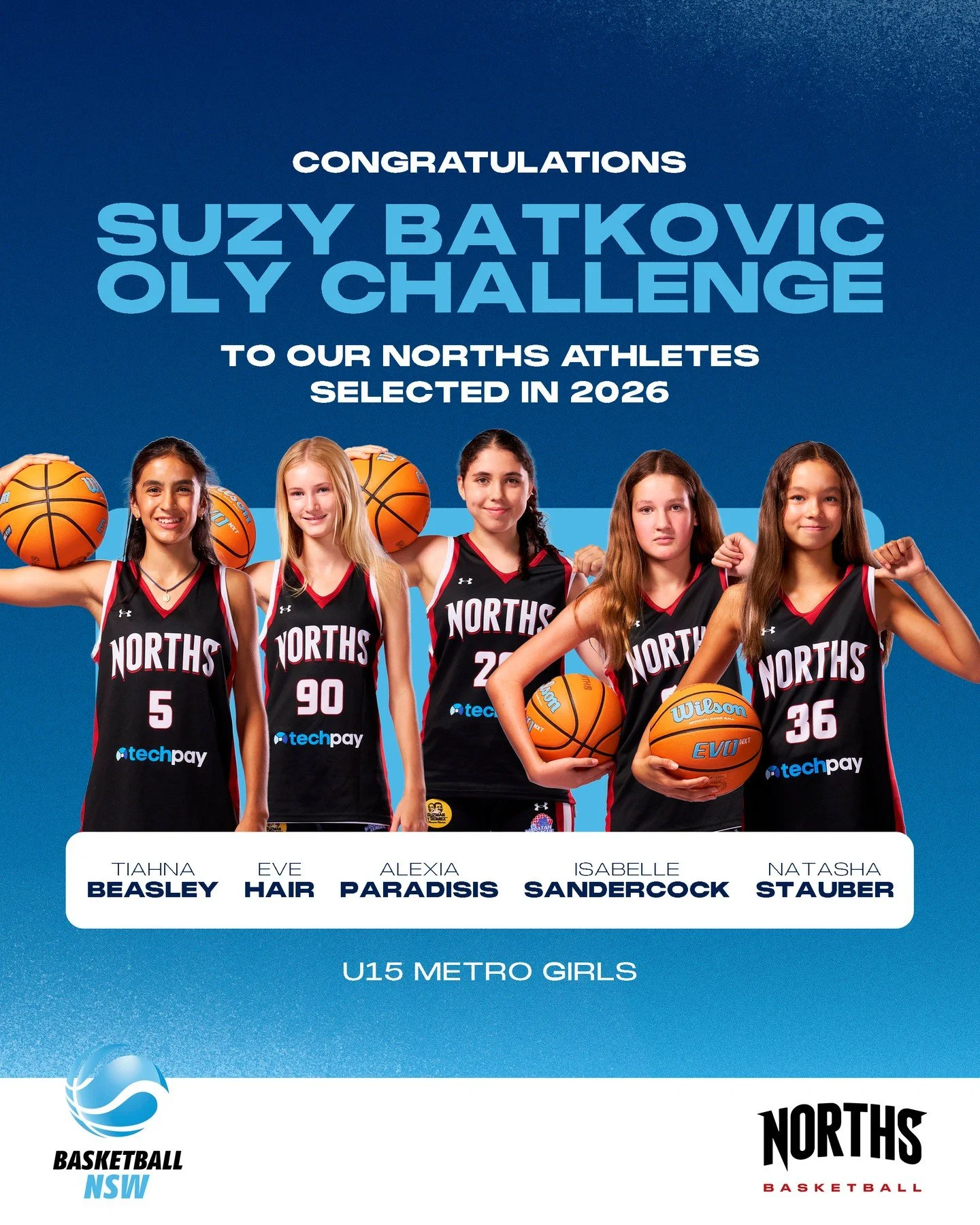 Bears Selected for BNSW Challenge Series 🐻⁠
⁠
Congratulations to our seven Norths Basketball athletes selected for the 2026 Suzy Batkovic OLY &amp; Glen Saville OLY Challenges!⁠
⁠
A fantastic opportunity for our young athletes to test themselves alo