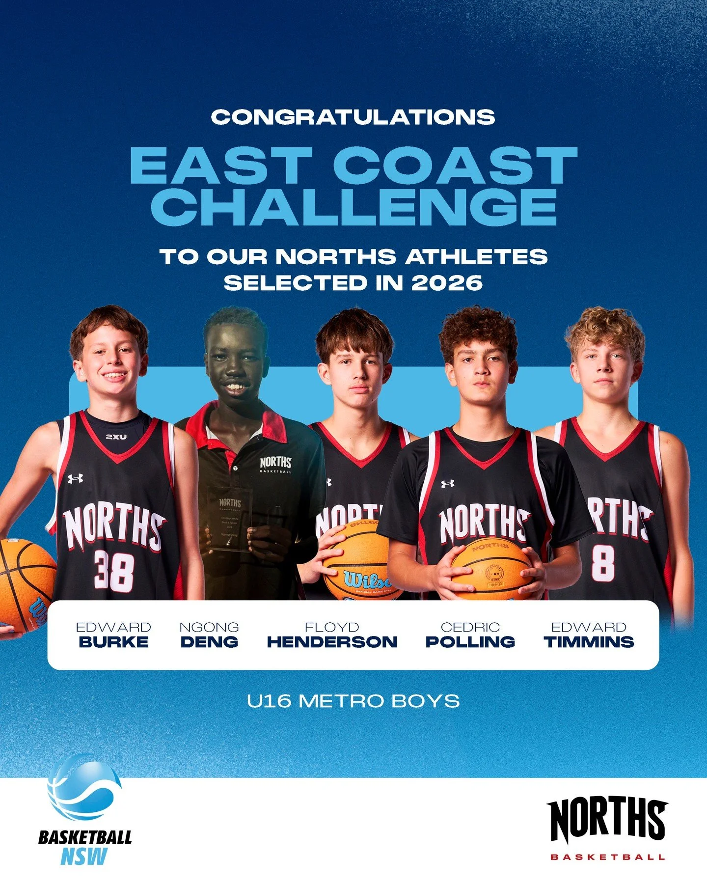 BEARS in the ECC 🏀⁠
⁠
Congratulations to our ten Norths Basketball athletes selected for the 2027 East Coast Challenge. The annual tournament brings together the elite talent from Country and Metro teams within four Australian states.⁠
⁠
These selec