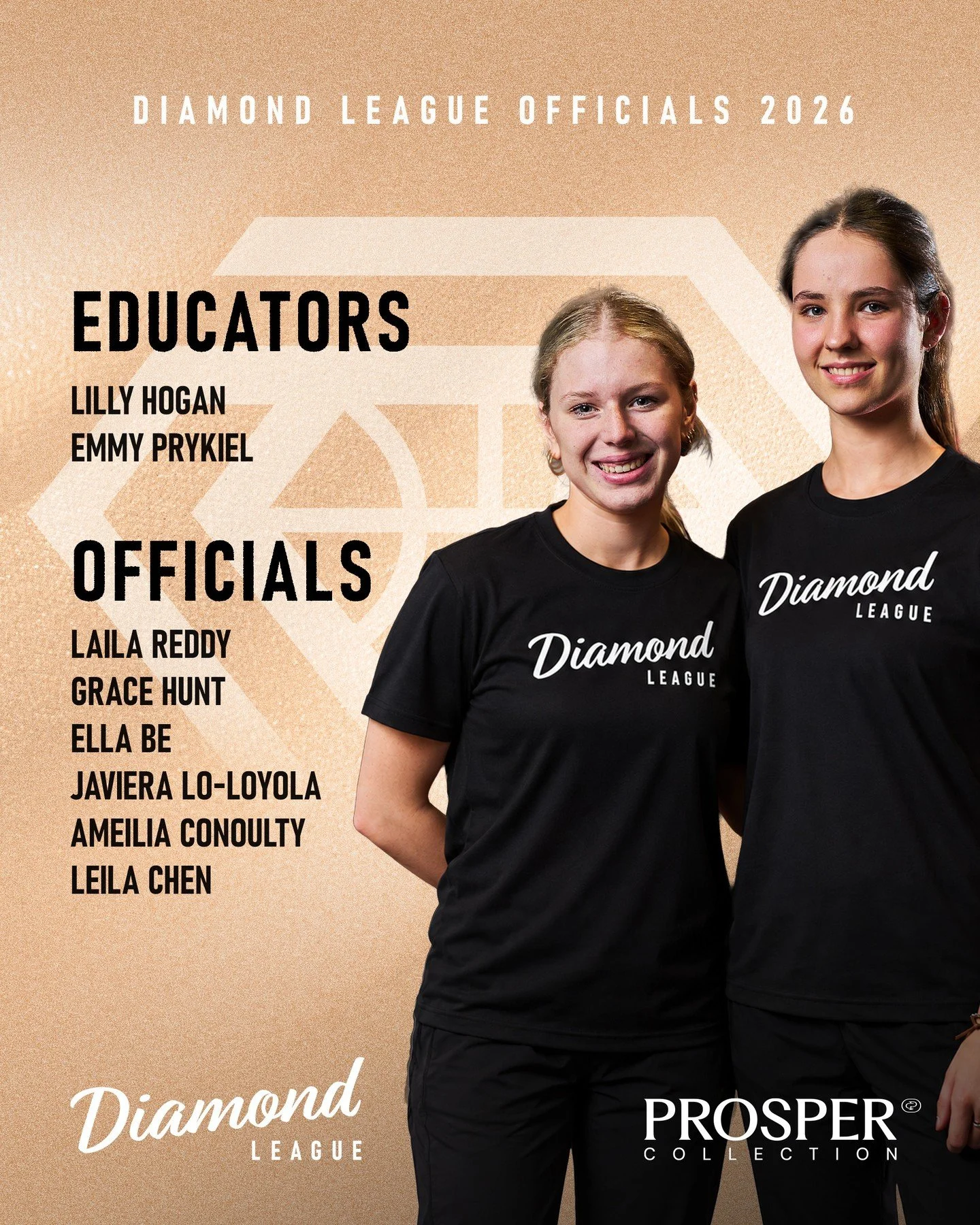 MEET OUR DIAMOND LEAGUE OFFICIALS 🏀💎 ⁠
⁠
A big congratulations to the officials selected for Diamond League by @prospercollection.au!⁠
⁠
We&rsquo;re excited to have you on board and watch you develop, as we support the next generation of female bas