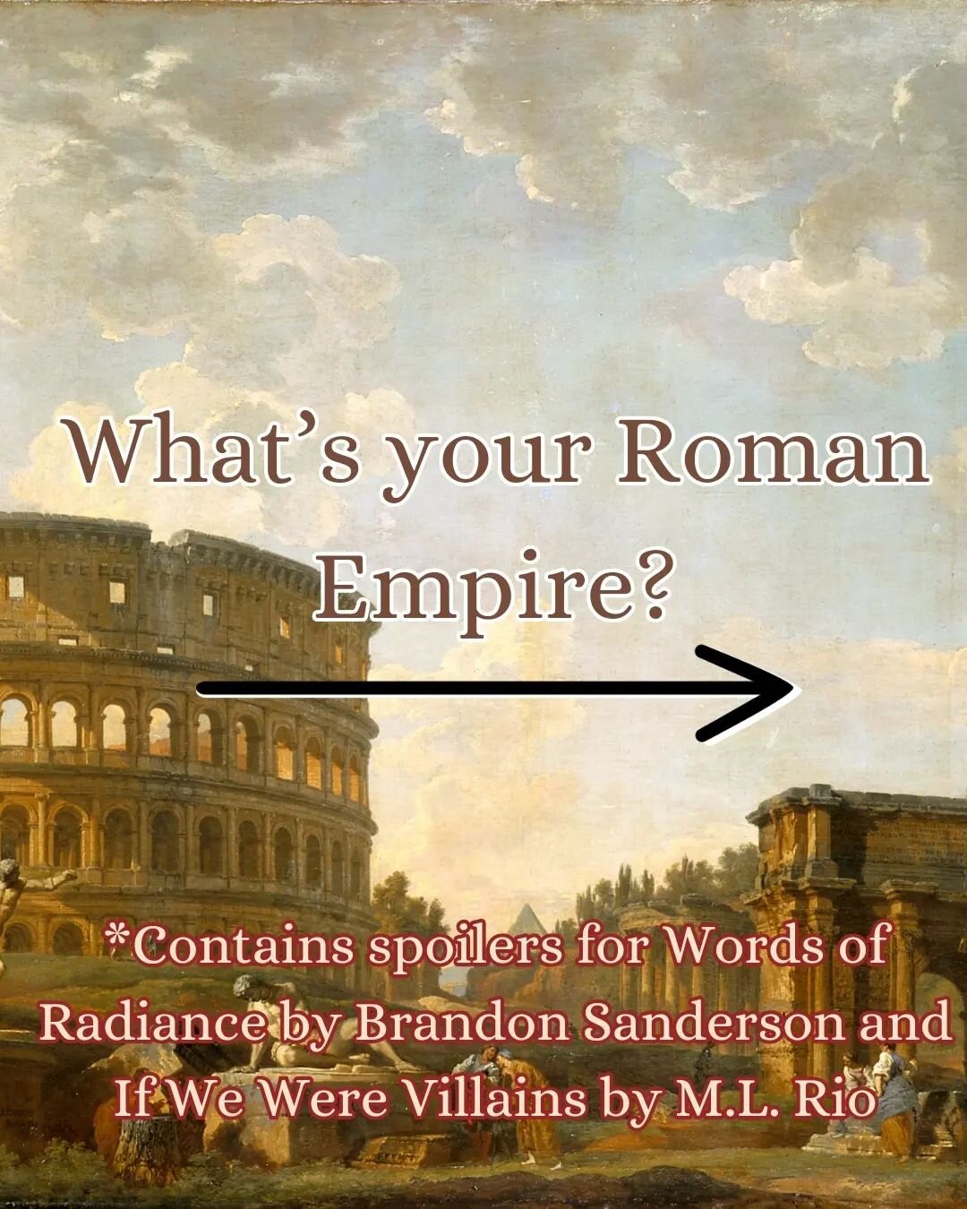 &quot;How often do you think about the Roman Empire&quot;
Me: *stares in Classical studies student*
Anyways, thought this was a fun trend to hop on with *my* Roman Empire moments. Also, did I miss the memo? Like, is there something the boys know abou