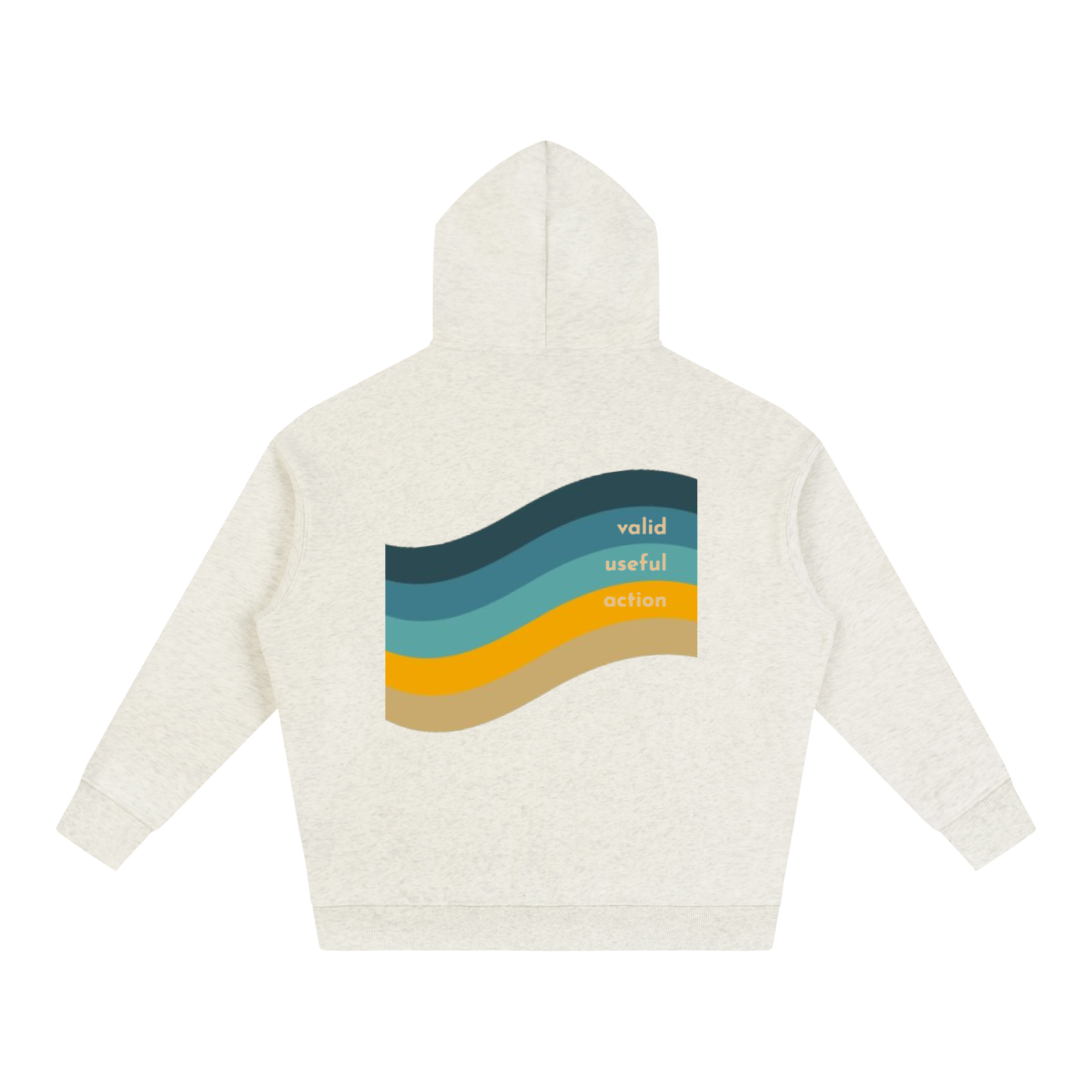 My Bondi — Ocean Wave Oversized Fleeced Hoodie — Thoughtful Quote