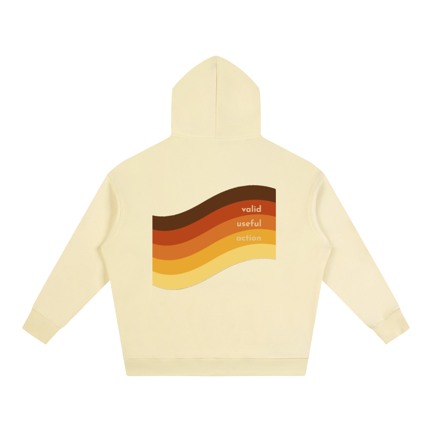 My Bondi — Sunset Wave Oversized Fleeced Hoodie — Thoughtful Quote