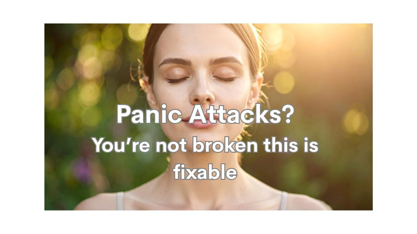 Most people who come to me for panic attacks aren't in the thick of it anymore.  They had one, maybe a few, and now they're living around the fear of having another.
That constant watching and checking? It's actually keeping the alarm switched on.
In