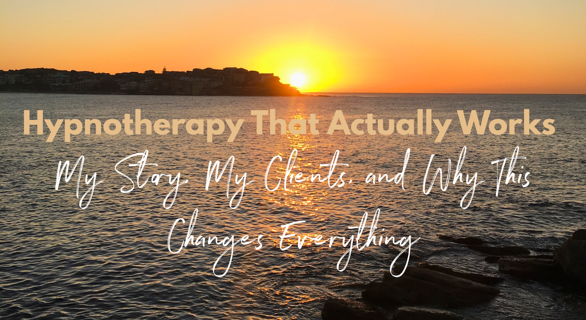 Bondi Ben buckler says hypnotherapy that actually works