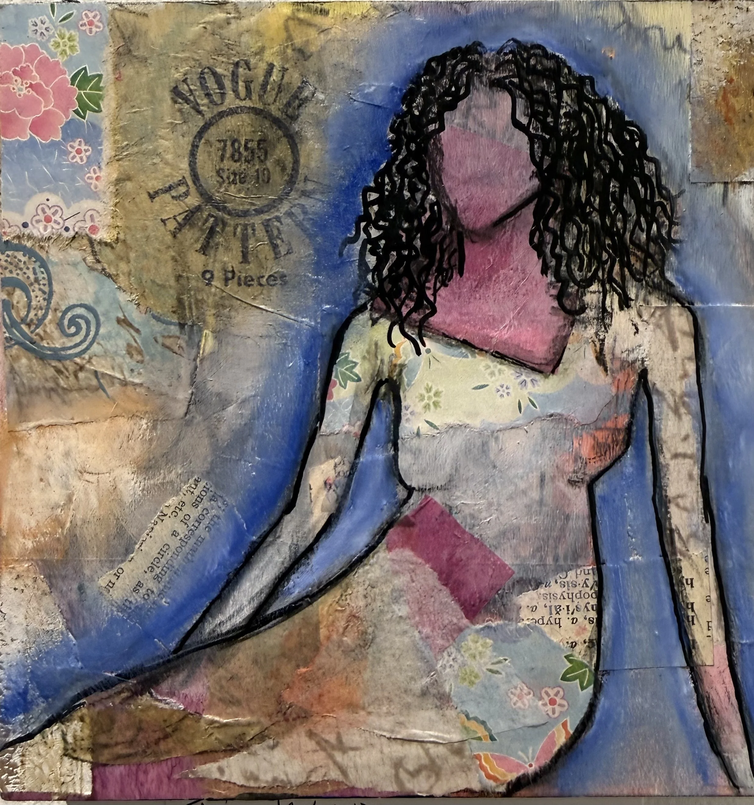 "Down But Not Out" 6x6" Sold