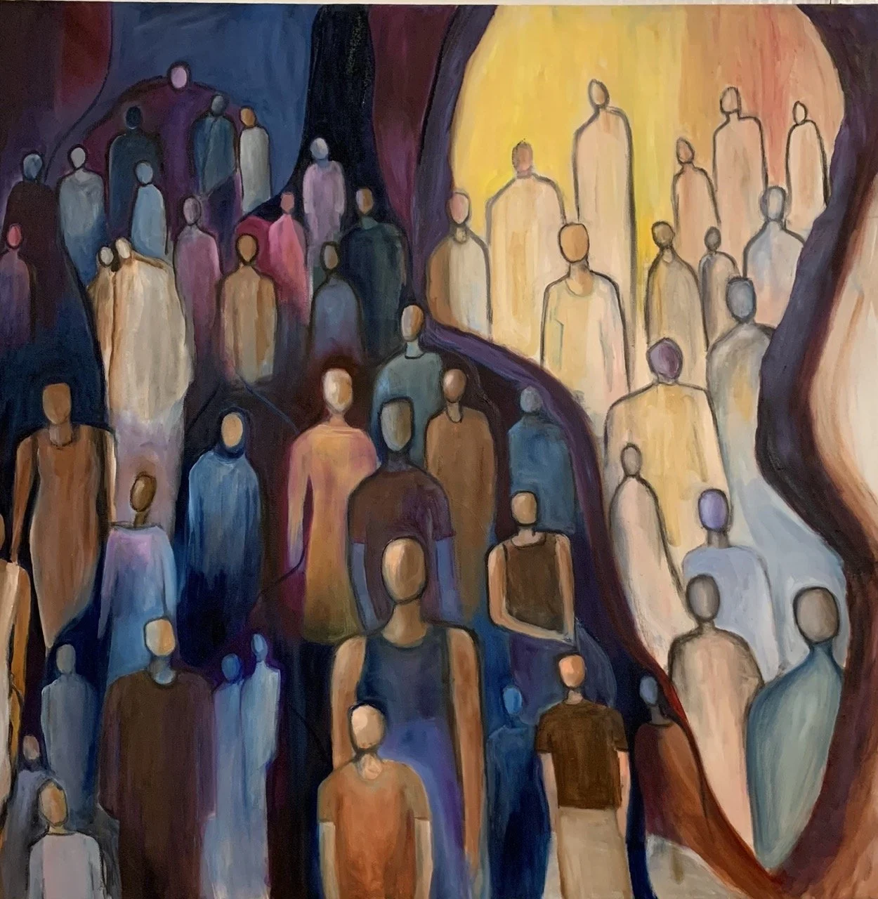 "Ancestors" oil on cavas 30x30