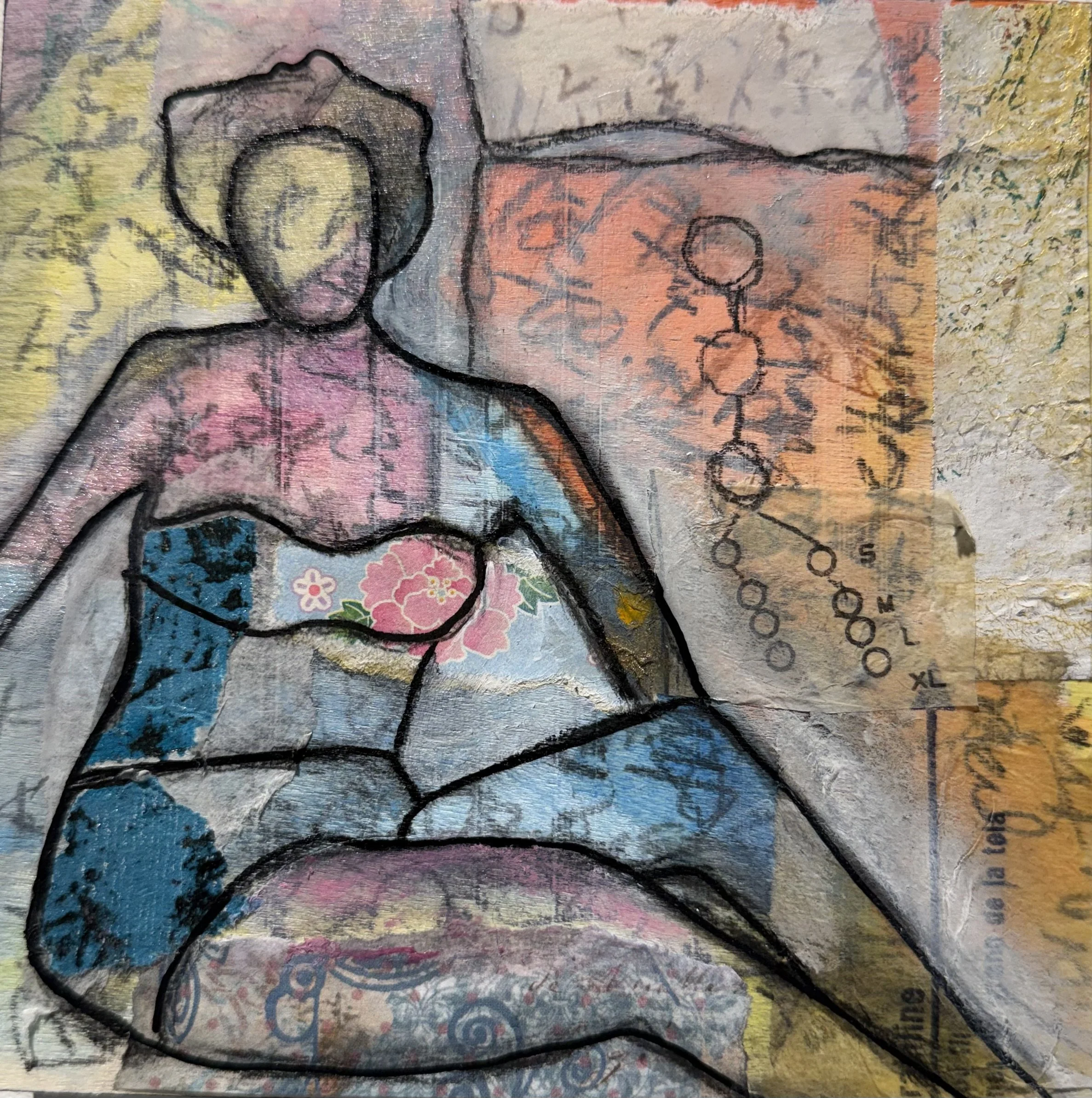 "Every Body is a Summer Body" 6x6" Sold