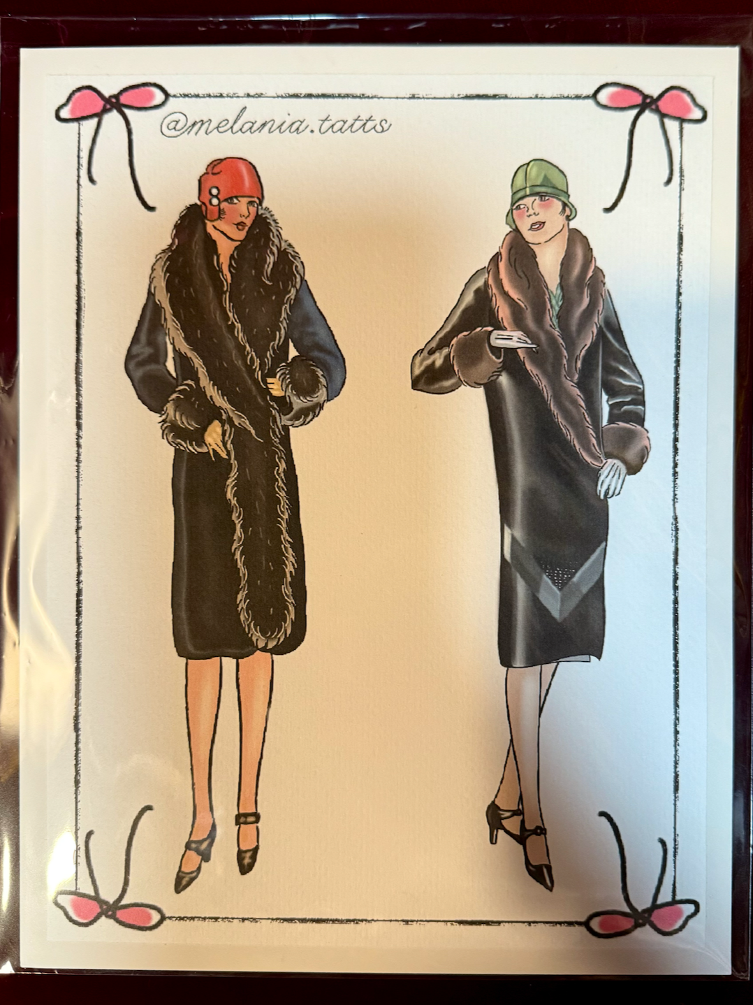 Shop the Art Deco Ladies series by Seattle tattoo artist Melania Tatts