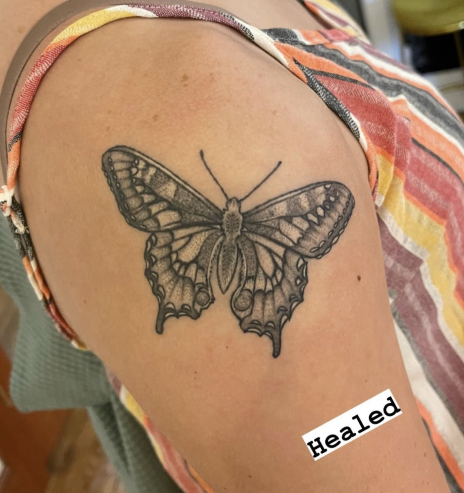 healed tattoo example