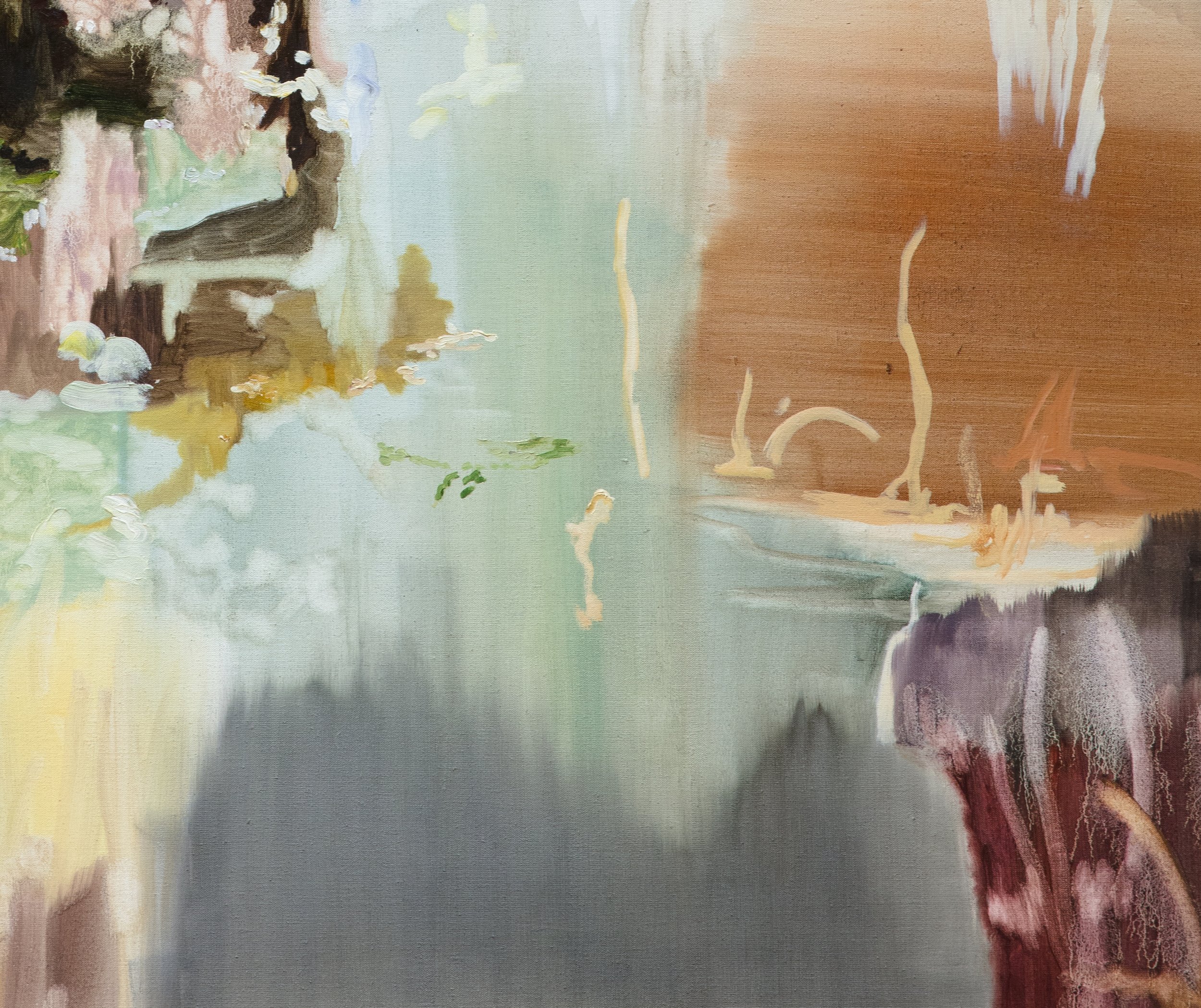 Tree Dweller (Detail) oil on linen 2023
