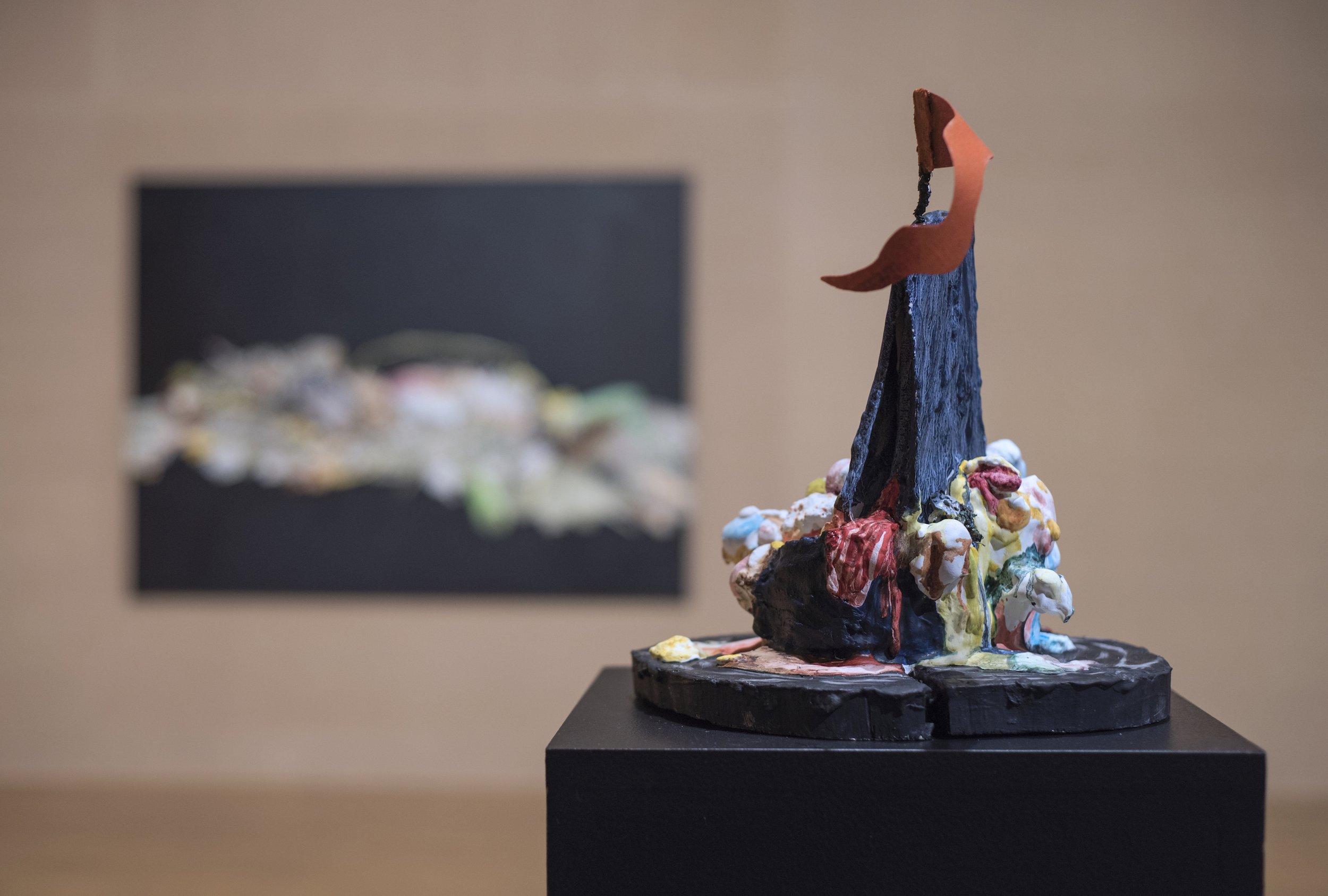 Ship of Fools (Flag), plaster sculpture
