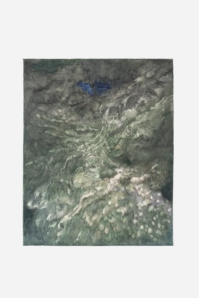 Moon Breath (2026) Oil on canvas, 50 x 40 cm