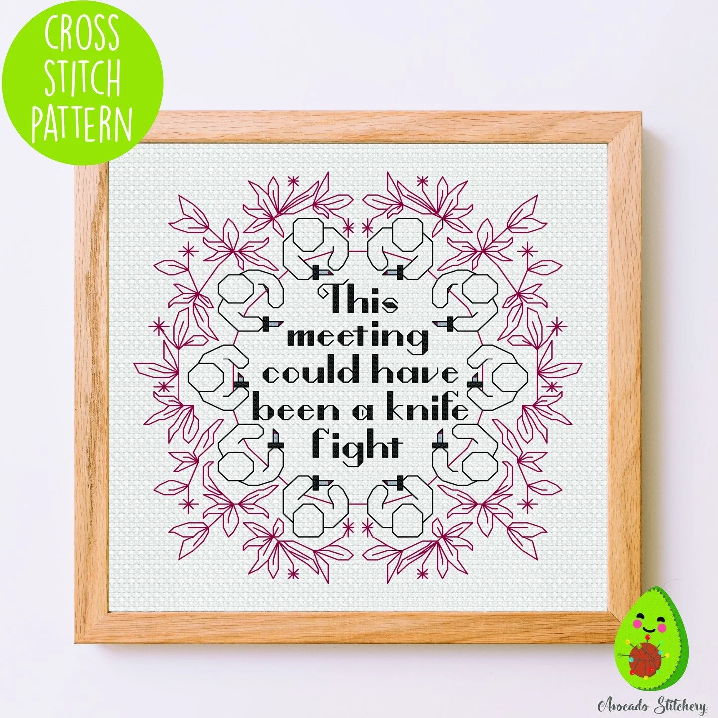 Happy Wednesday! Here's a new pattern! Hope you're doing great 🖤
&bull;
&bull;
#crossstitch #crossstitcher #makersgonnamake #picoftheday #fiberart #avocadostitchery #pointdecroix #humpday #new