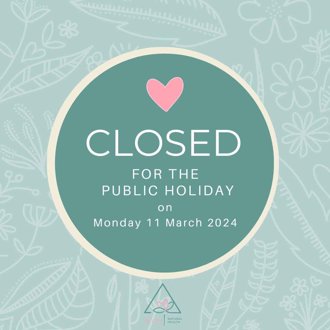 🛎️We are closed on Monday 11th of March for the Labour day public holiday.😊

Take the opportunity to slow down this long weekend and enjoy the little things. Enjoy some cooling foods 🍉🥑🍇🥬🍦
 Remember to hydrate. 🥤🫗🍹🧋
Take time to rest. 🛋️?