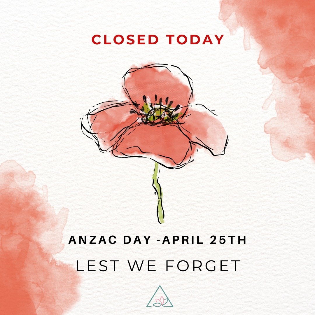 The clinic is closed for the public holiday today. 
Lest we forget

For the Fallen
&quot;They shall not grow old, as we that are left grow old:
Age shall not weary them, nor the years condemn.
At the going down of the sun and in the morning
We will r