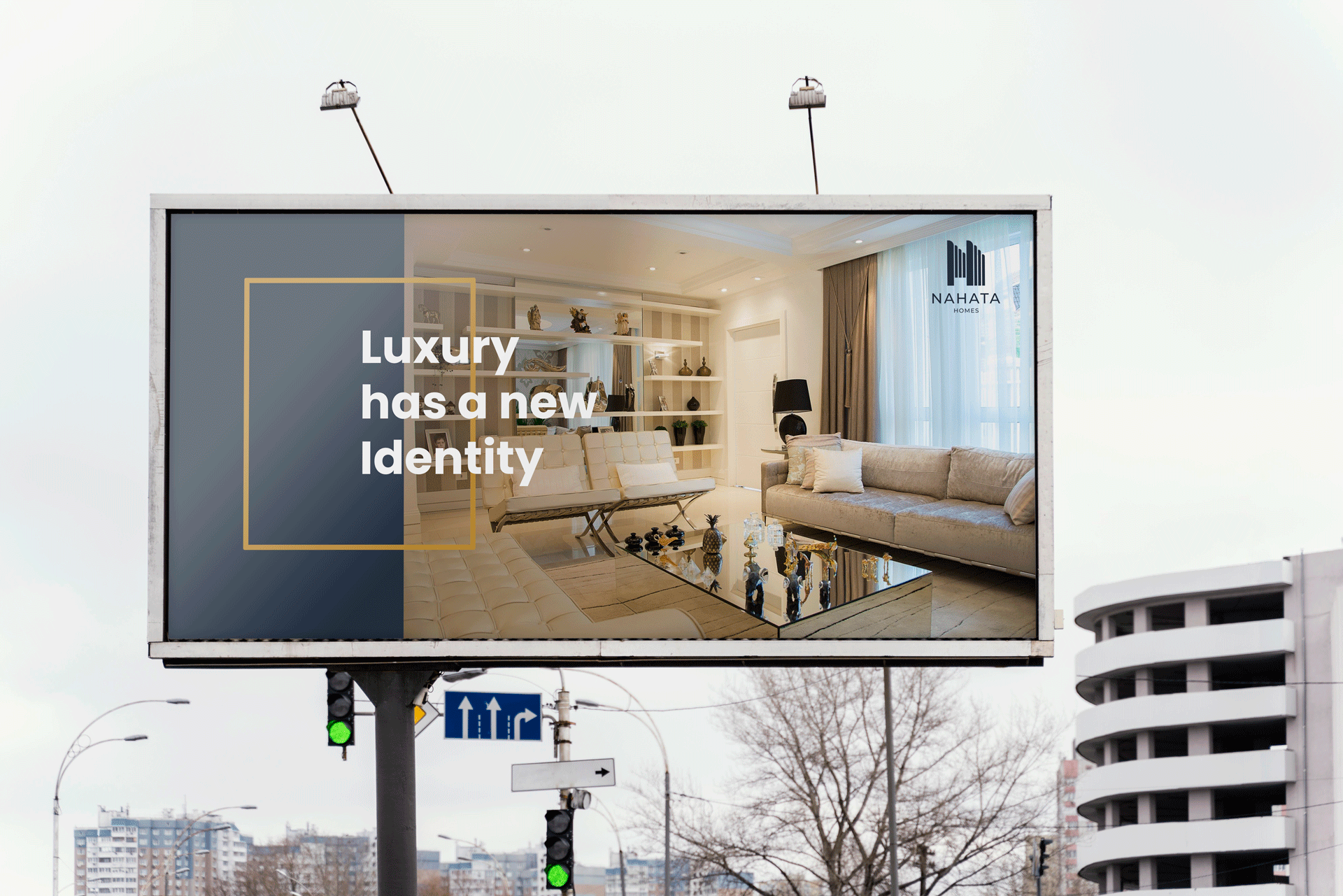 A billboard design for Nahata Homes New project