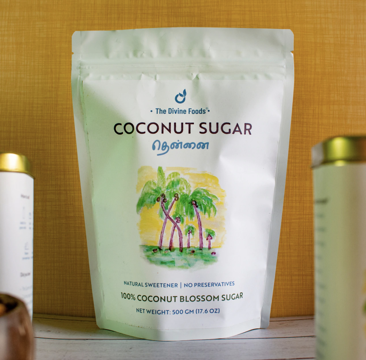 Sachet label for 500g of Coconut Sugar