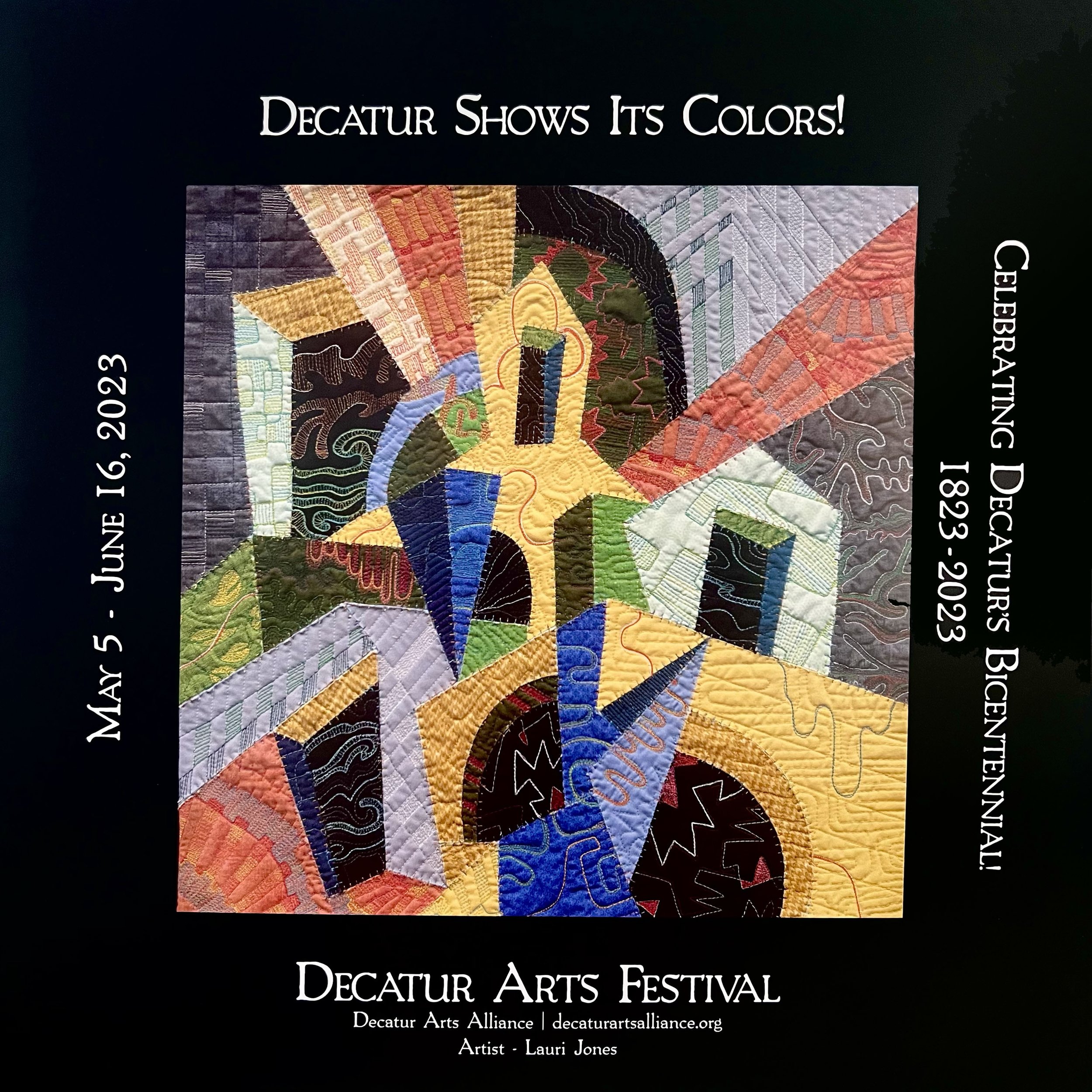 Decatur Arts Festival Poster, 19"x19" 2023