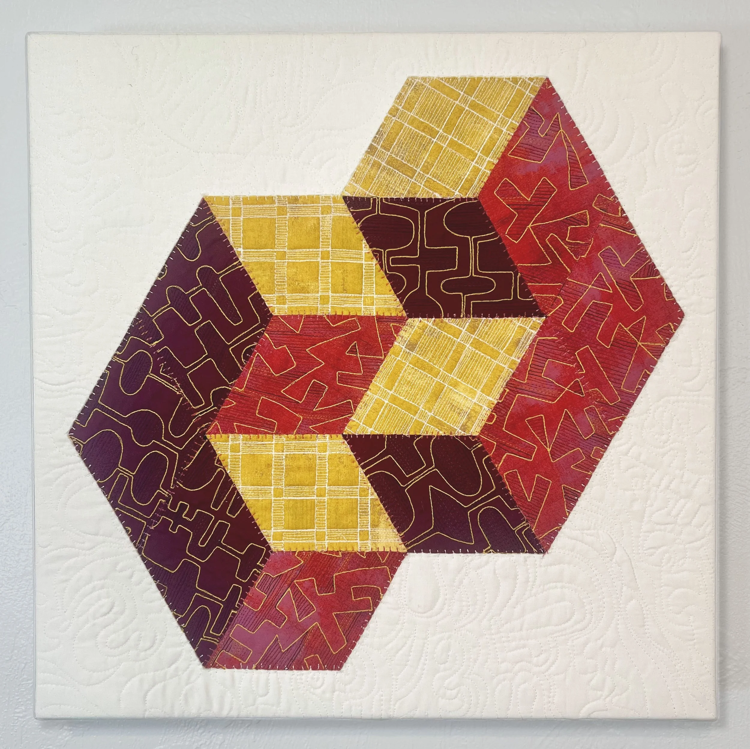 20x20" Red Yellow Tumble (2026) $400