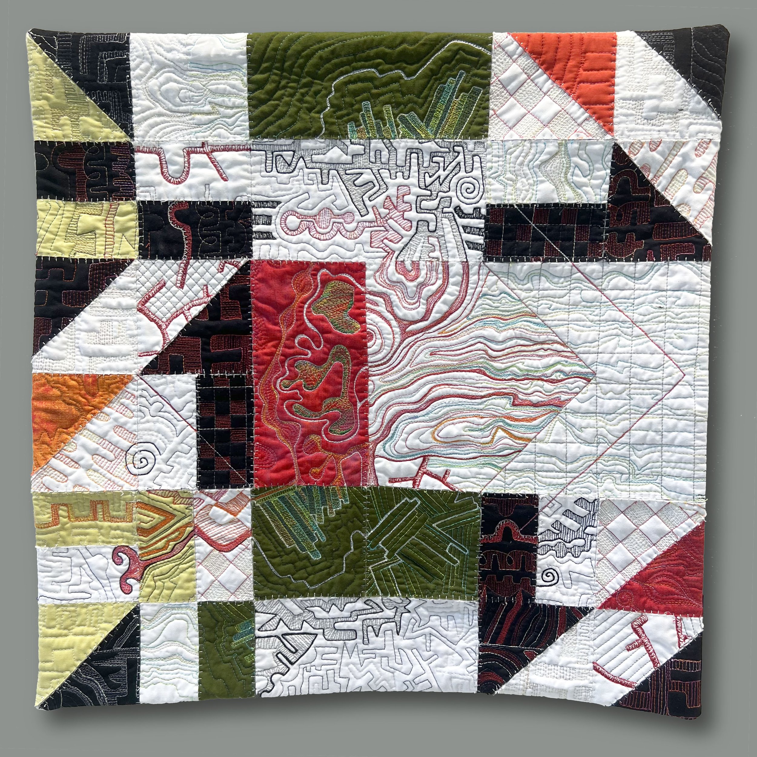 Delta, 23"x23" Quilt, 2022, (SOLD)