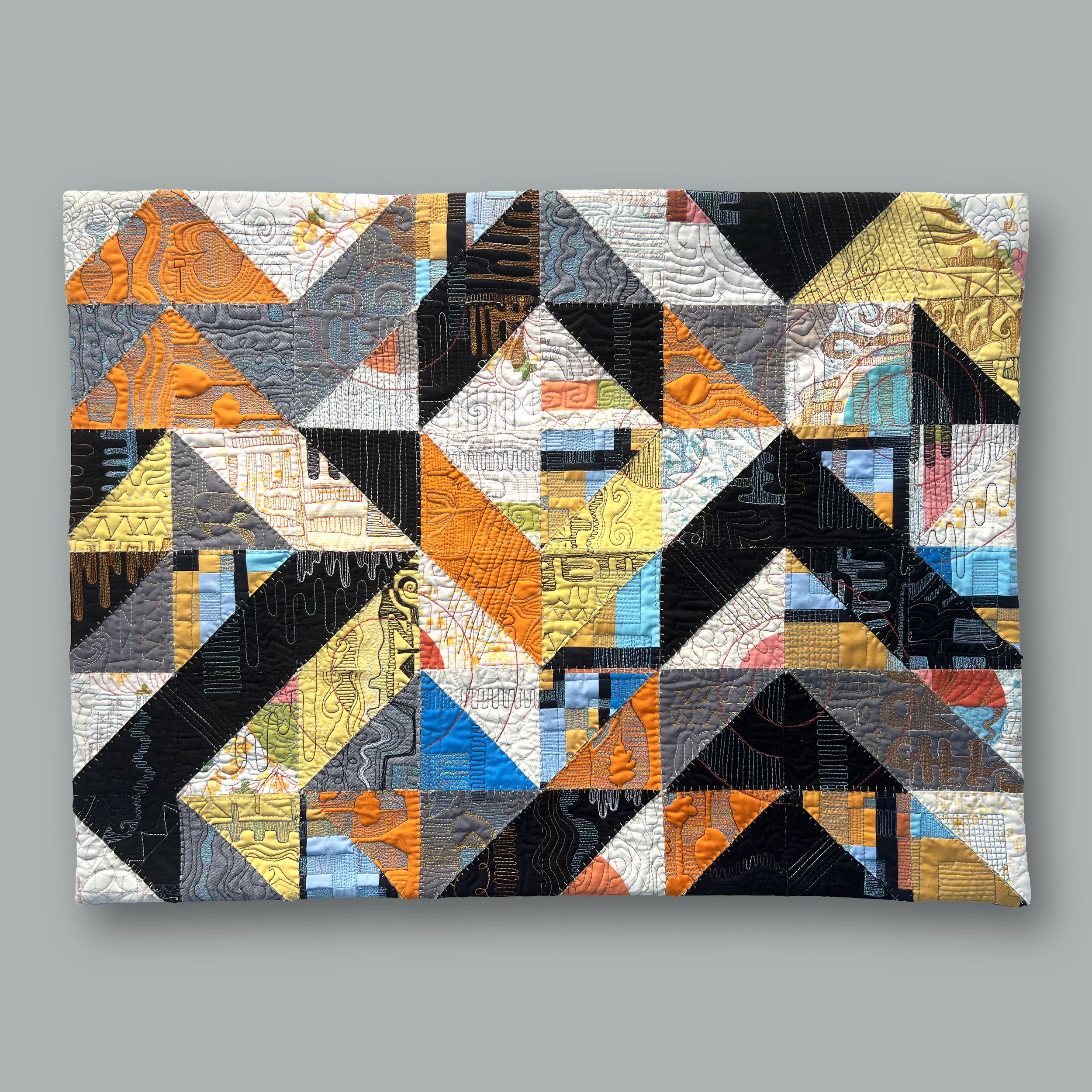 Brightside, 31"x23" Quilt, 2022, $1500
