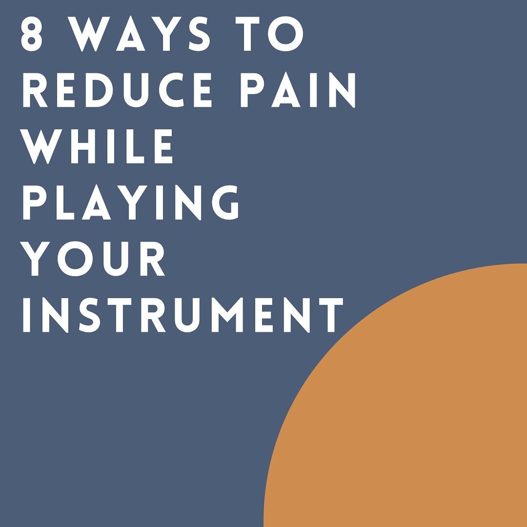 My takeaways on how to modify your playing setup and practice routine to help reduce pain. Applicable to all instrumentalists. Link in bio. #musicpt #performingartspt #physicaltherapy #dpt #musician #violinist #pt4musicians