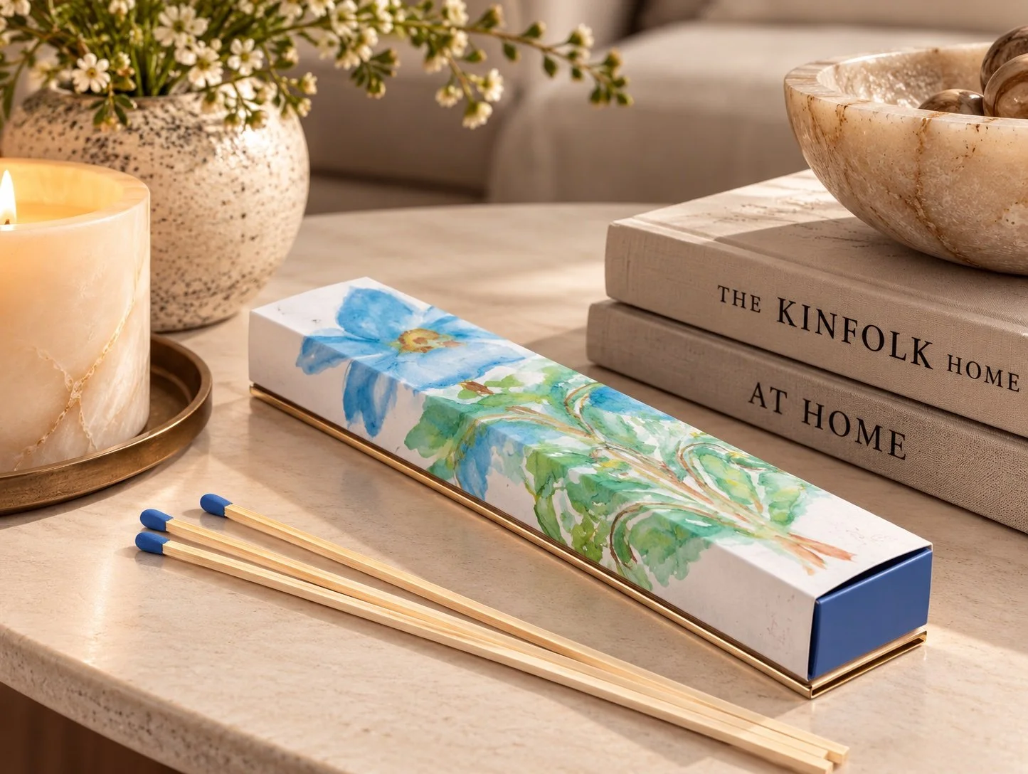 watercolour still blue flower:coffee table.jpg