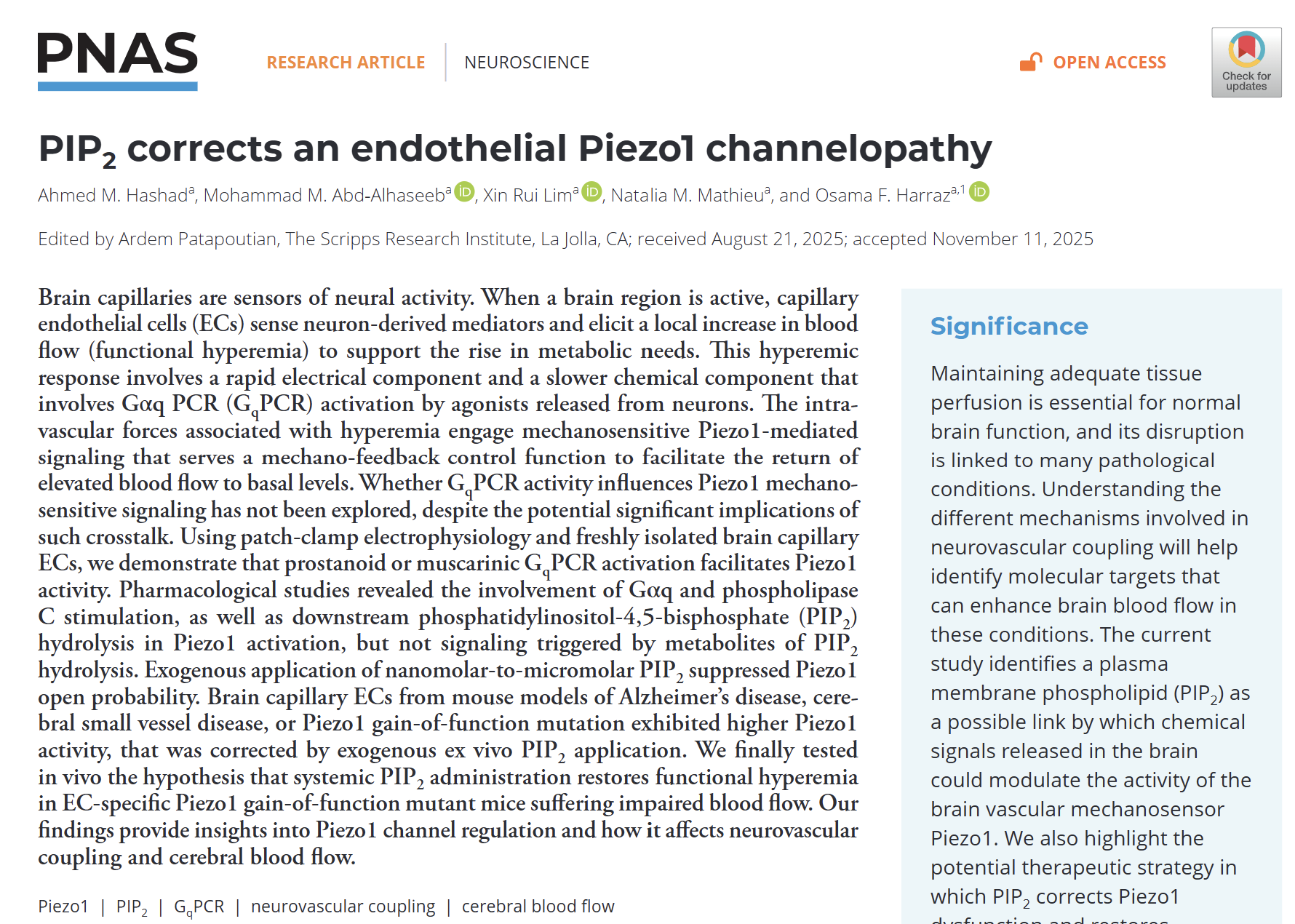Hashad,..,Harraz, PNAS 2025