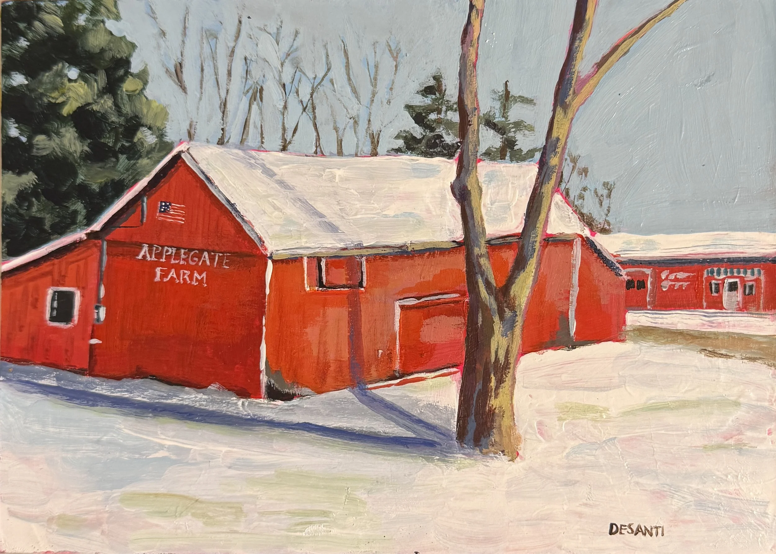 Applegate Farm Scene 5x7"