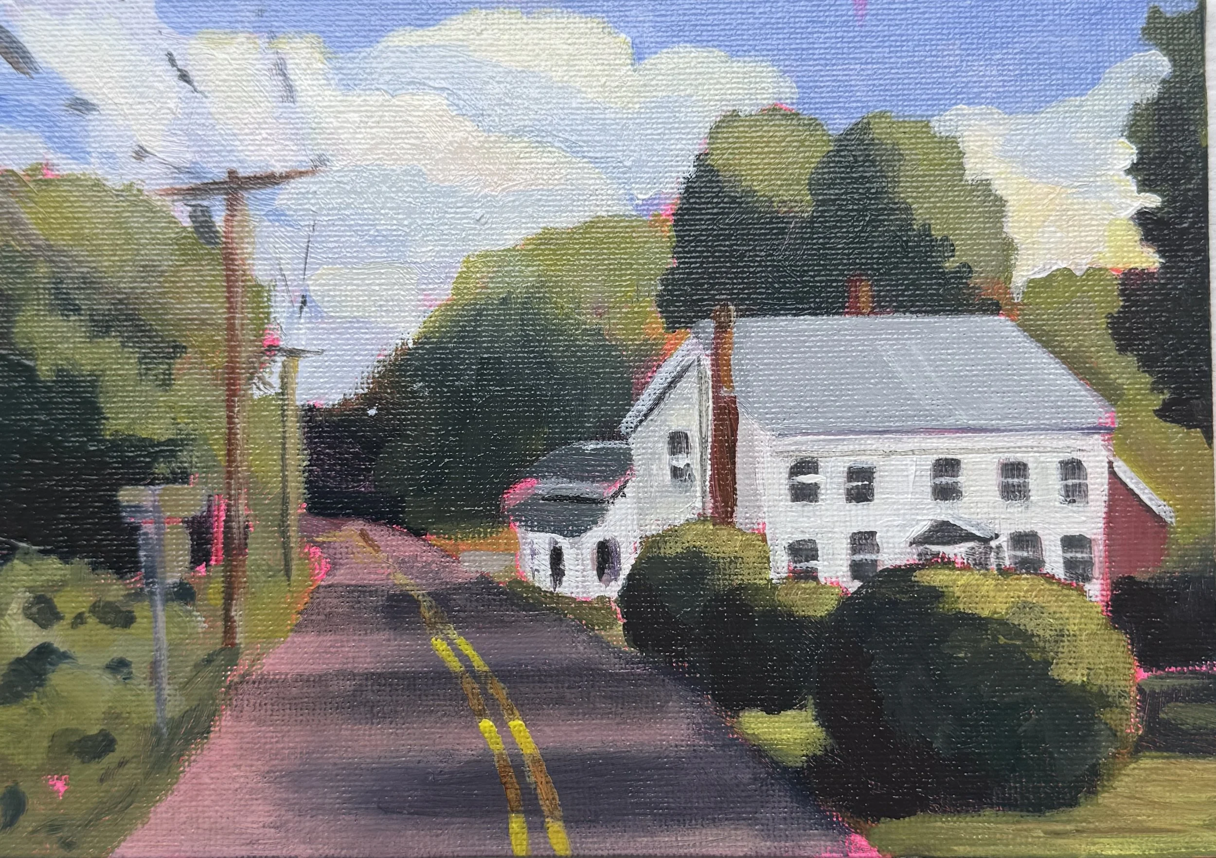Lawton Road & Washburn Canton CT 5x7 Acrylic