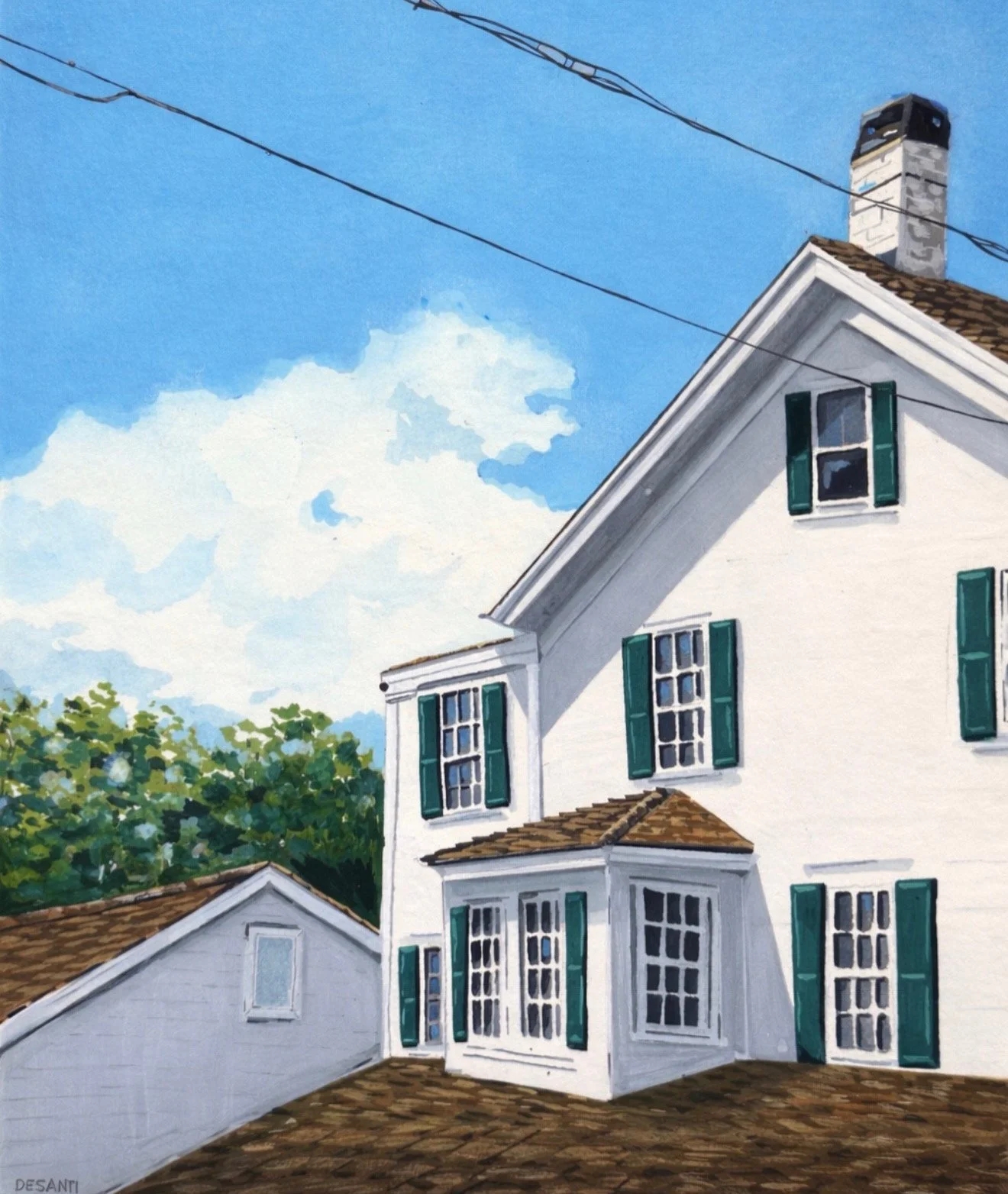 Essex CT "The Gris" Gouche 7x9"