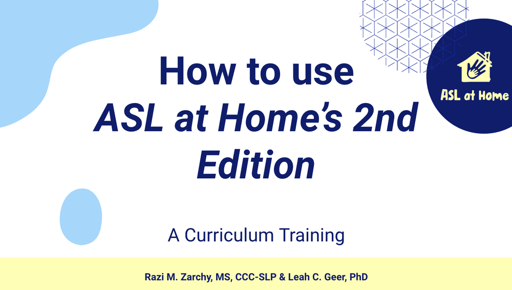 Classes & Trainings — ASL at Home